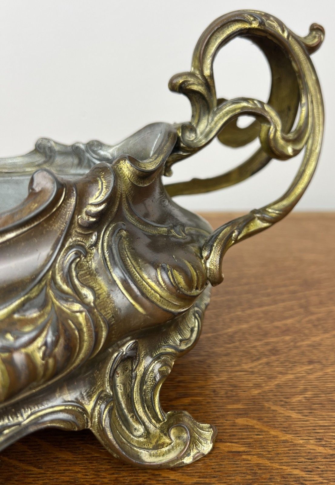 photo buy Vintage French Jardiniere Planter Ornate Decorative Bowl Insert Lot 4937