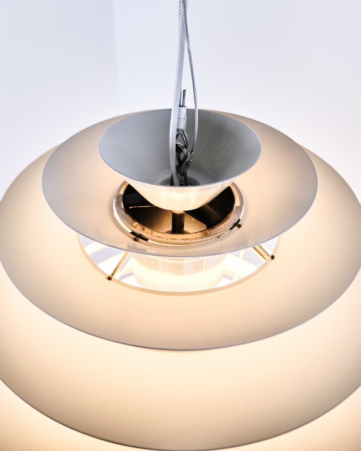 Poul Henningsen Ph Louvre Pendant In Metal For Louis Poulsen, Danish Design 1957 photo 3285.0
