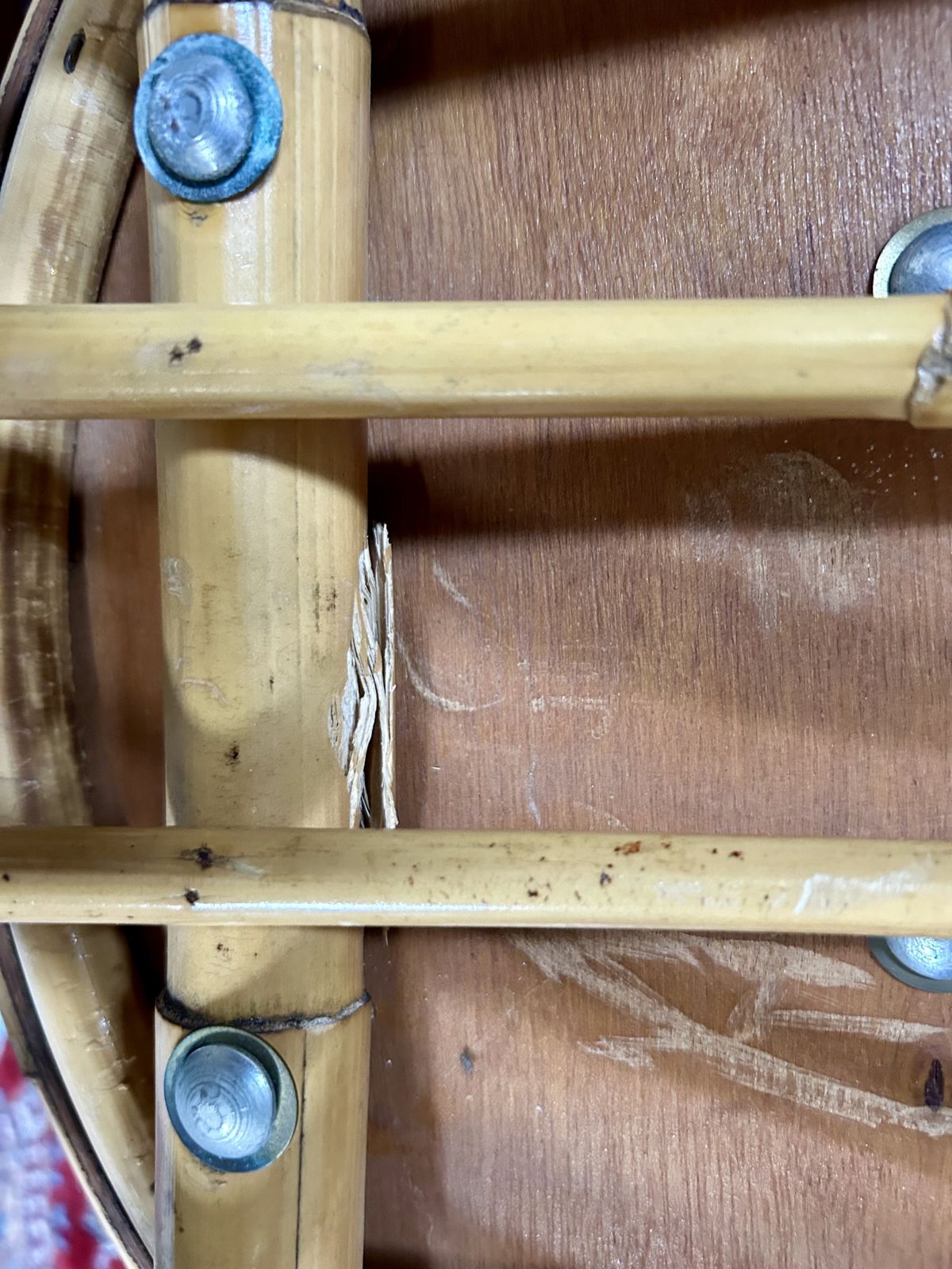 Mid Century Bamboo Swivel Egg Chair photo buy