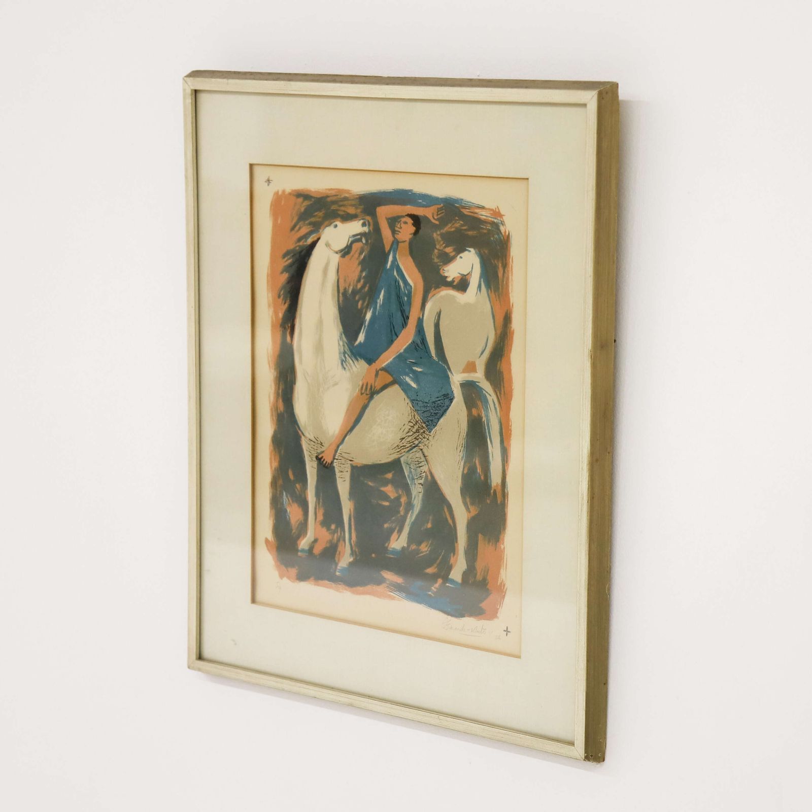 Eleanor Esmonde White Lithograph Limited Edition Signed 5 Of 9   1957 – Original Frame photo for sale