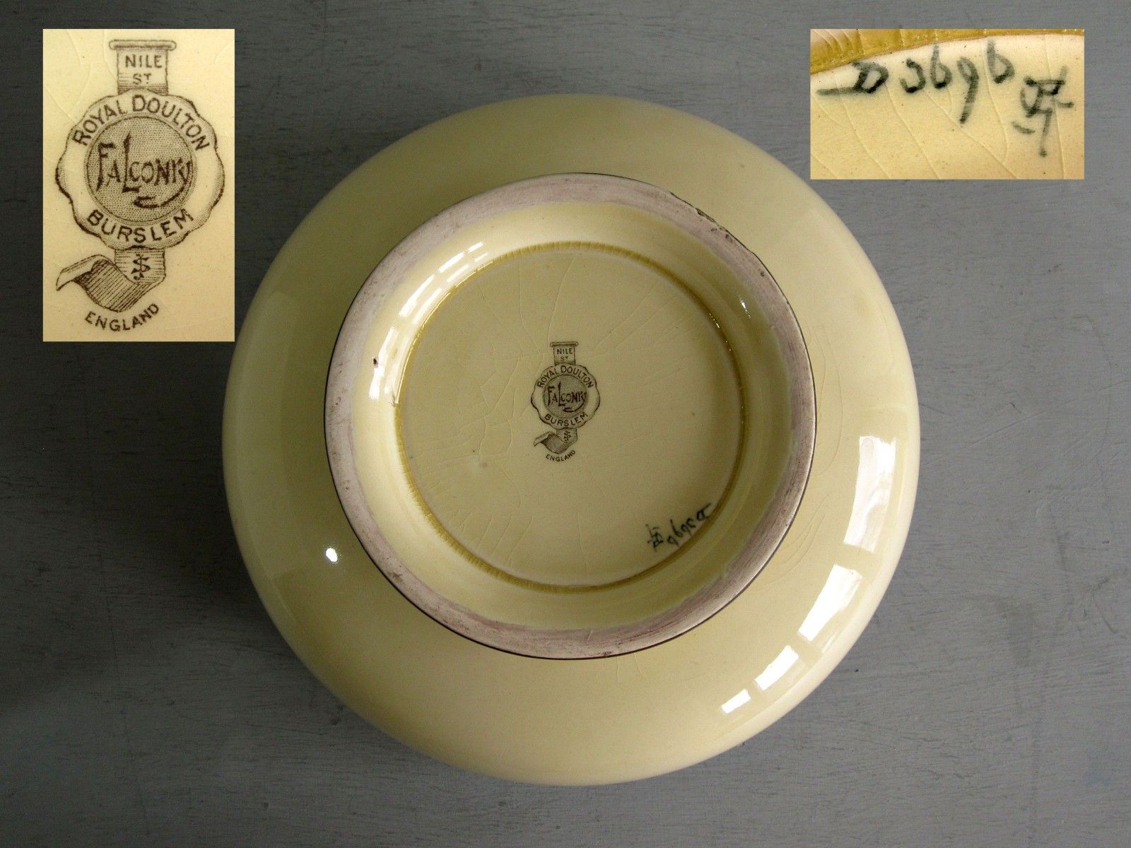 Large Royal Doulton Falconry Series Bowl photo furniture