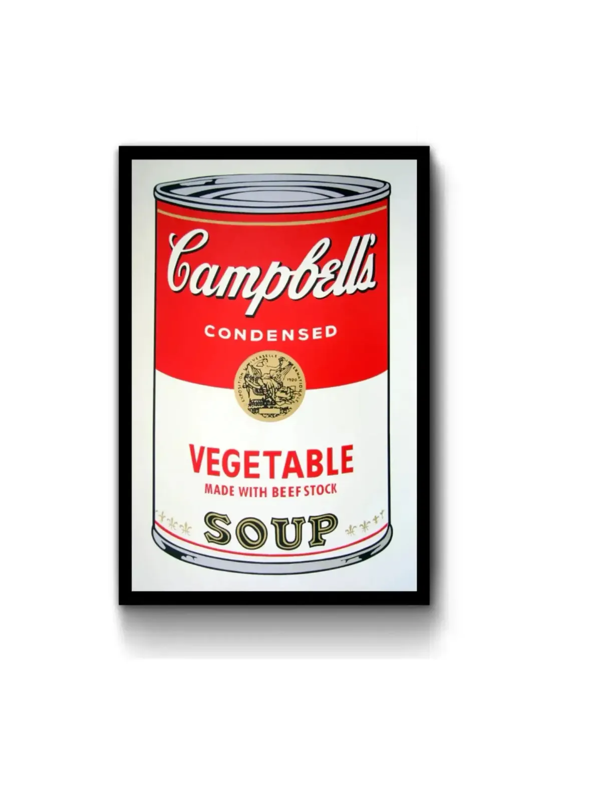 Sunday B. Morning (Andy Warhol), Campbells Vegetable Soup photo furniture