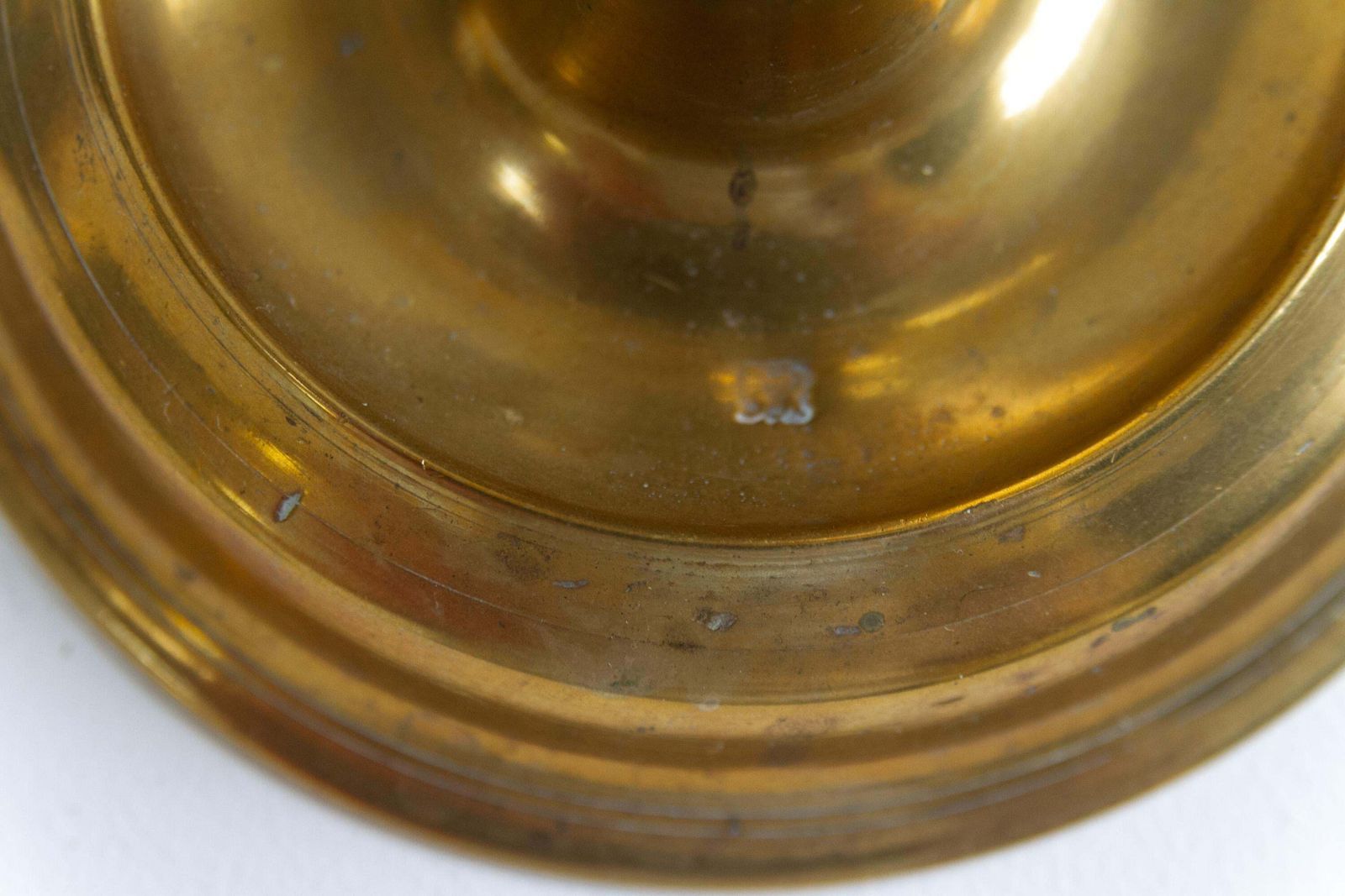 Antique Danish "Næstved" Brass Candlesticks Circa 1780. Set Of 3. photo buy