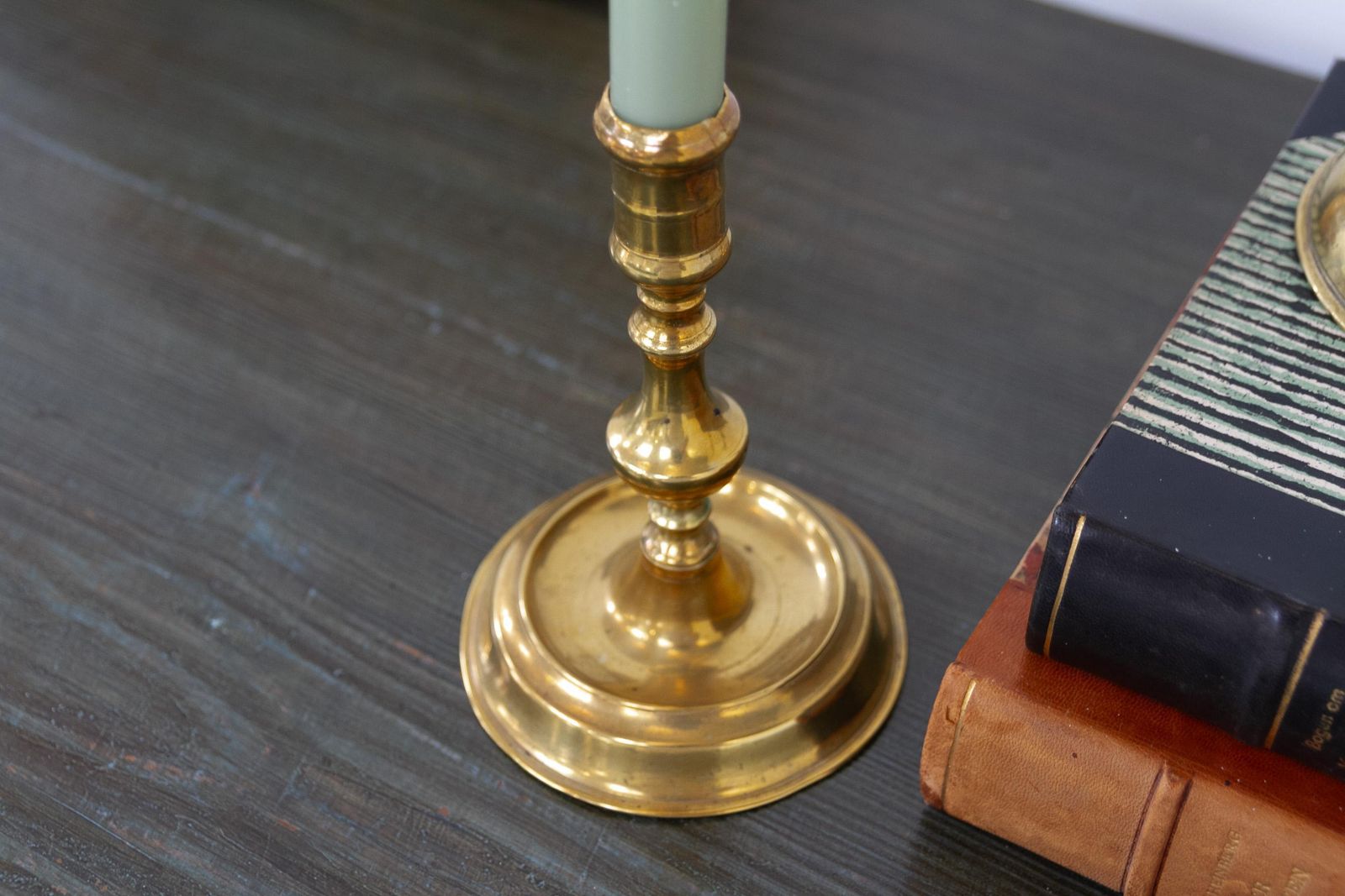 photo buy Antique Danish "Næstved" Brass Candlesticks Circa 1780. Set Of 3.
