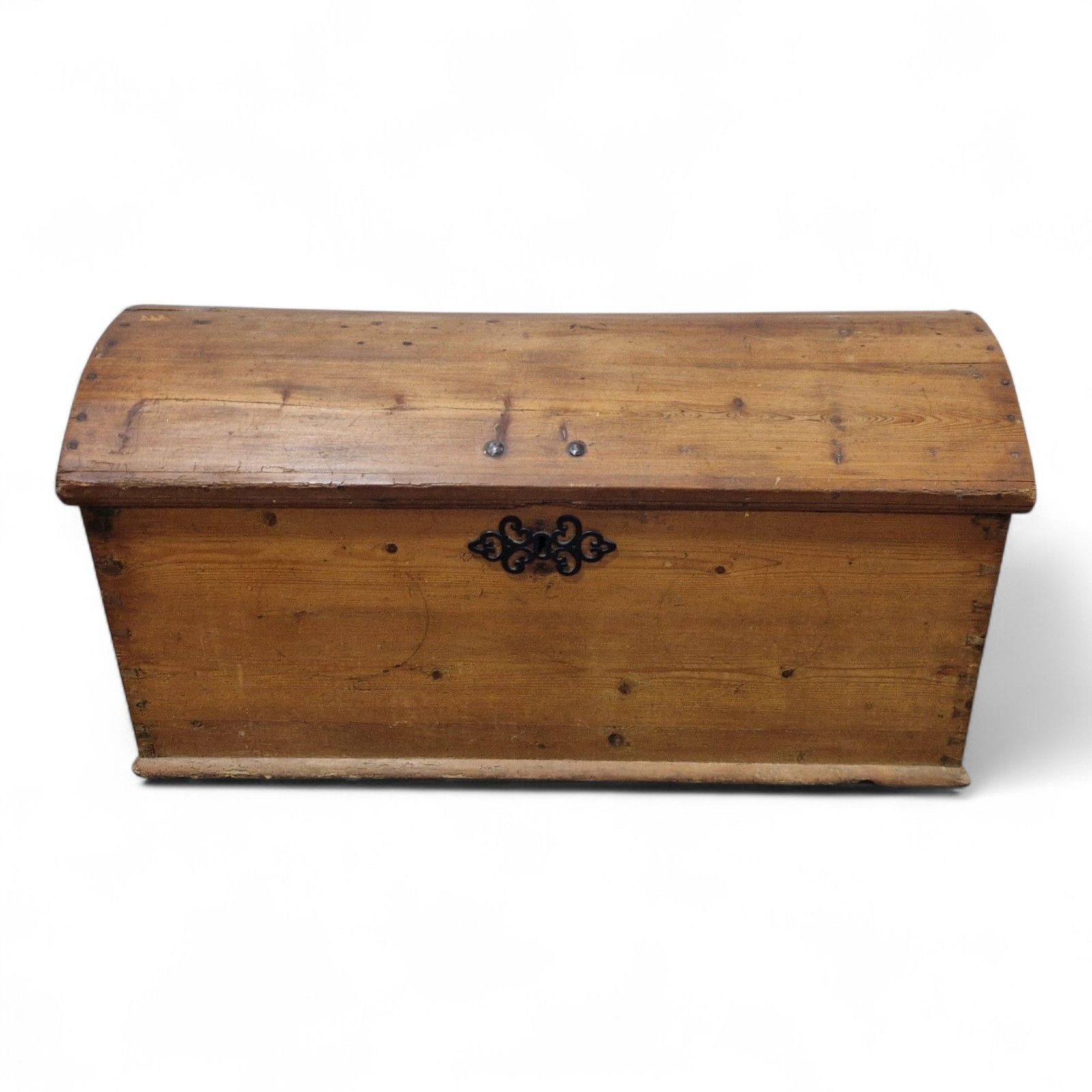 Continental Wooden Storage Chest Dome Top Rustic Coffer Blanket Box Large photo furniture