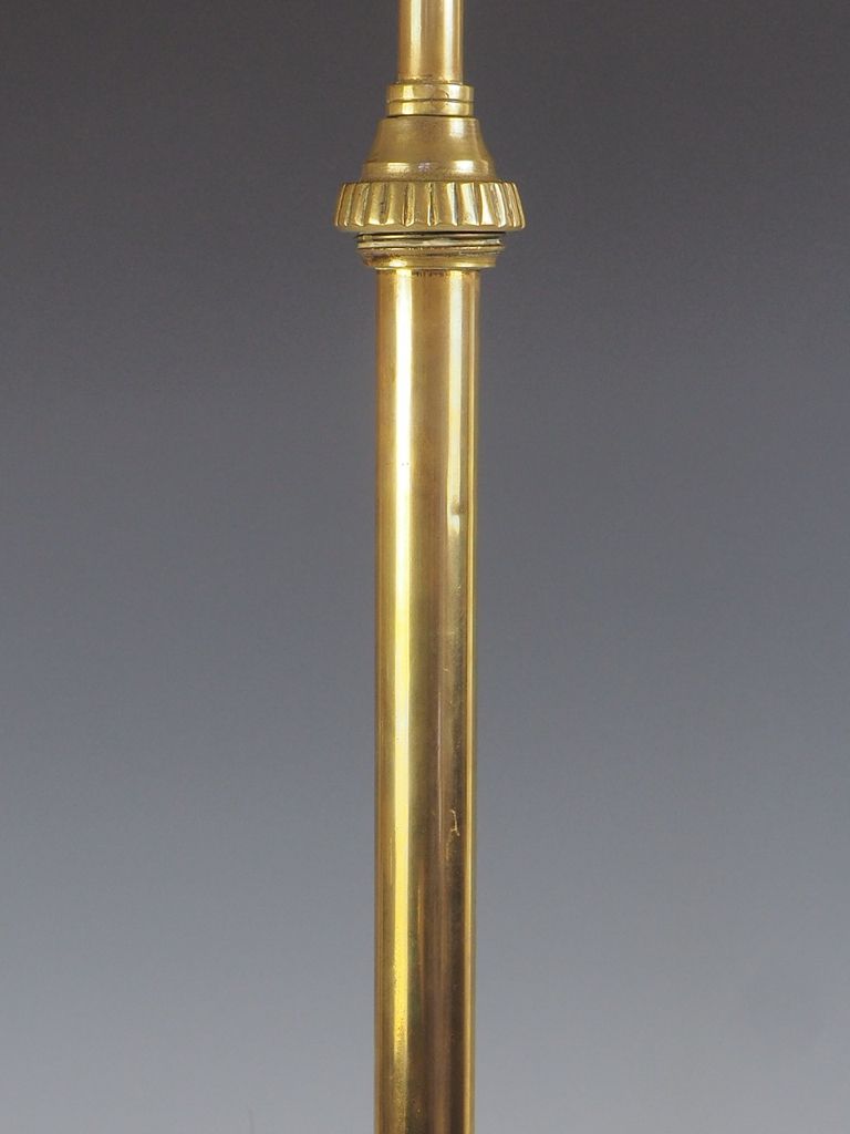Antique Brass And Copper Rise & Fall Floor Standard Lamp photo Lighting