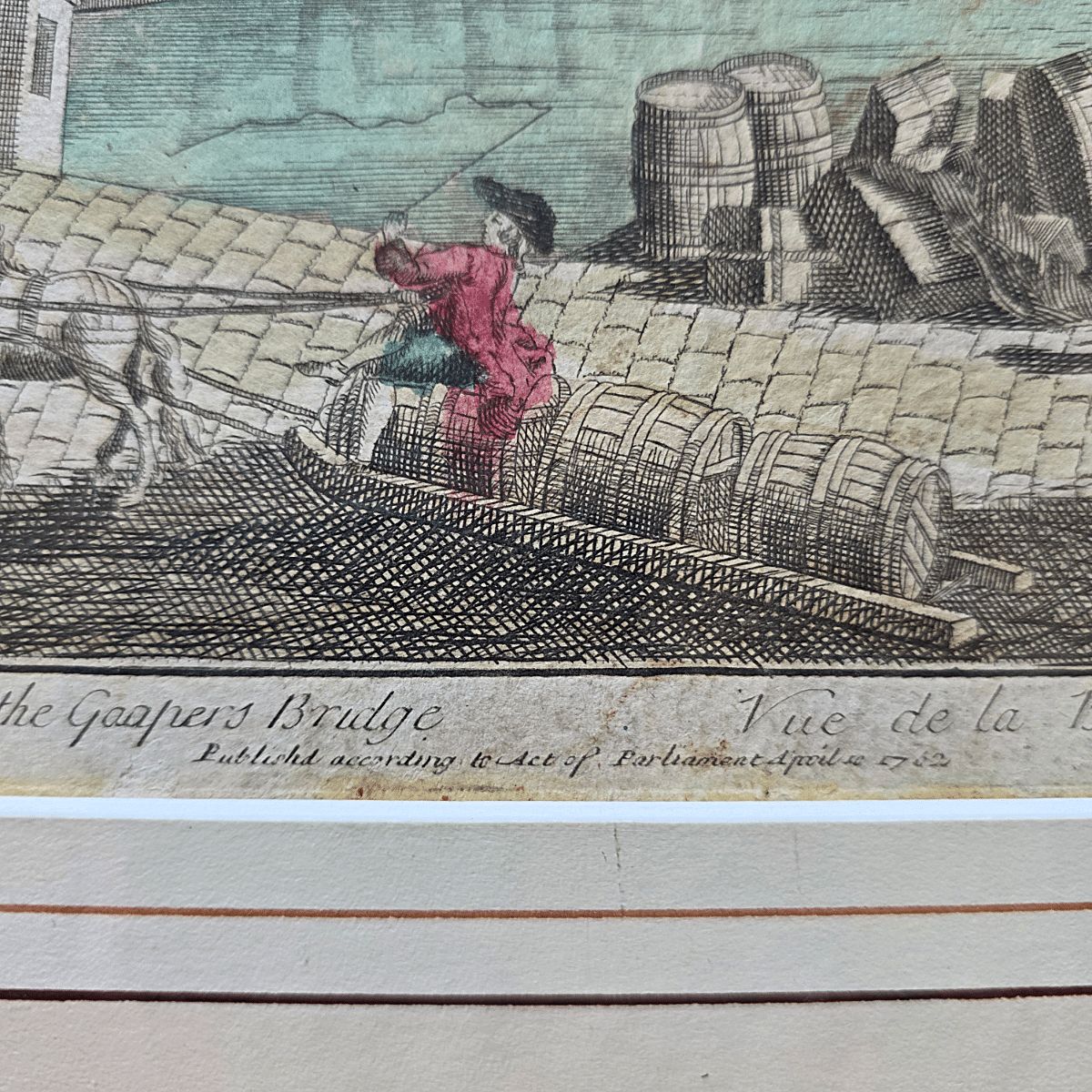 Optical Print Of The Blaak And Stock Exchange In Rotterdam, From 1762 photo Art