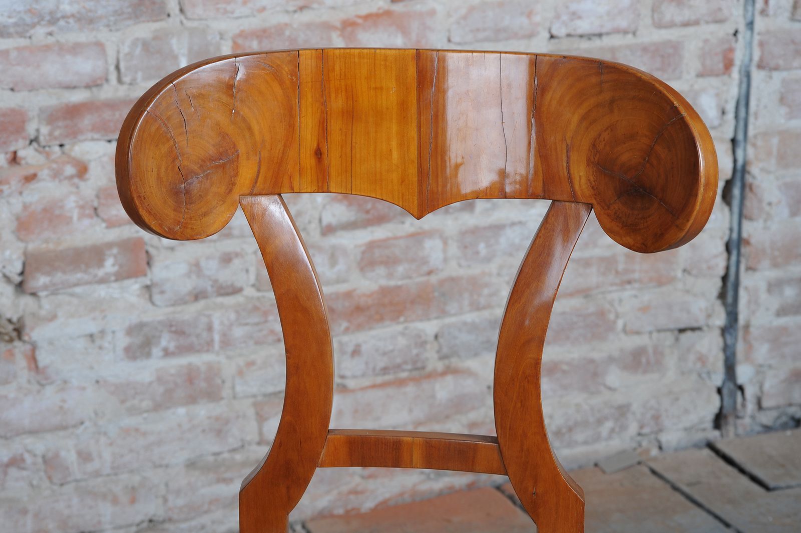 Furniture Set Of Four Restored Biedermeier Cherry Wood, Revived Polish, Austria, 1820s photo