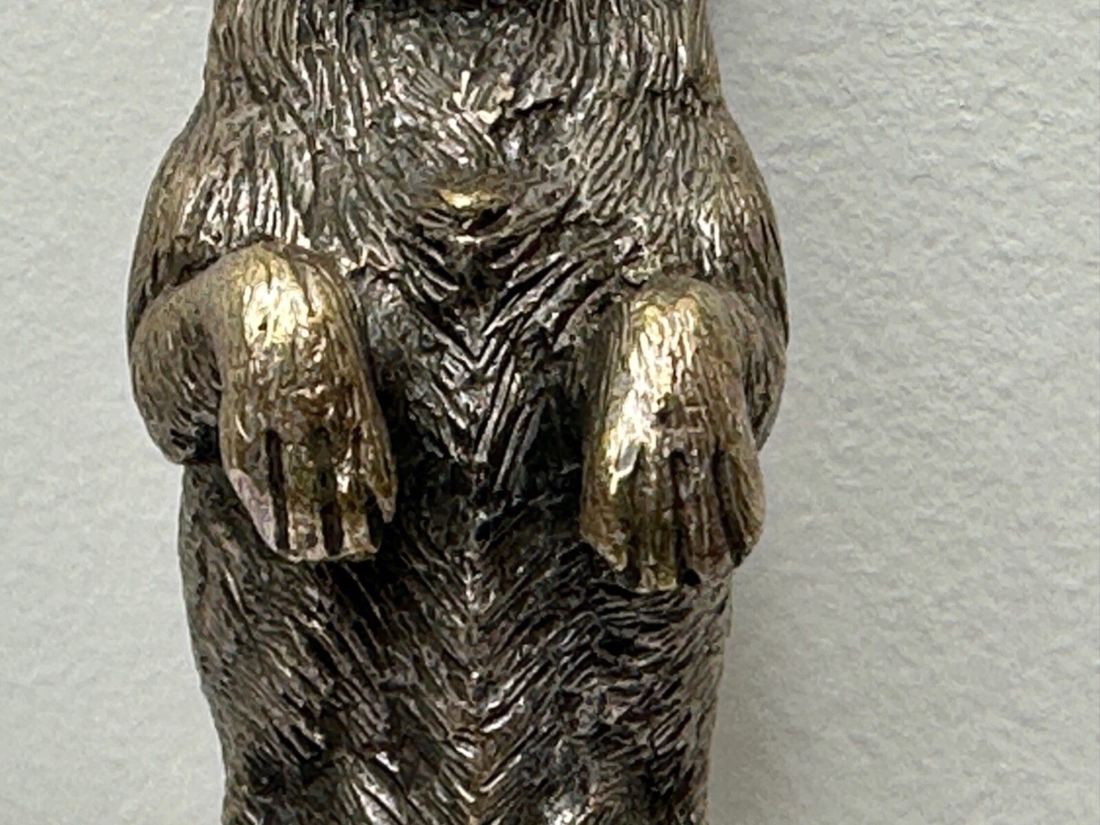 Small Antique Asprey Bronze Begging Scottie Dog Caesar Classic Car Mascot photo buy