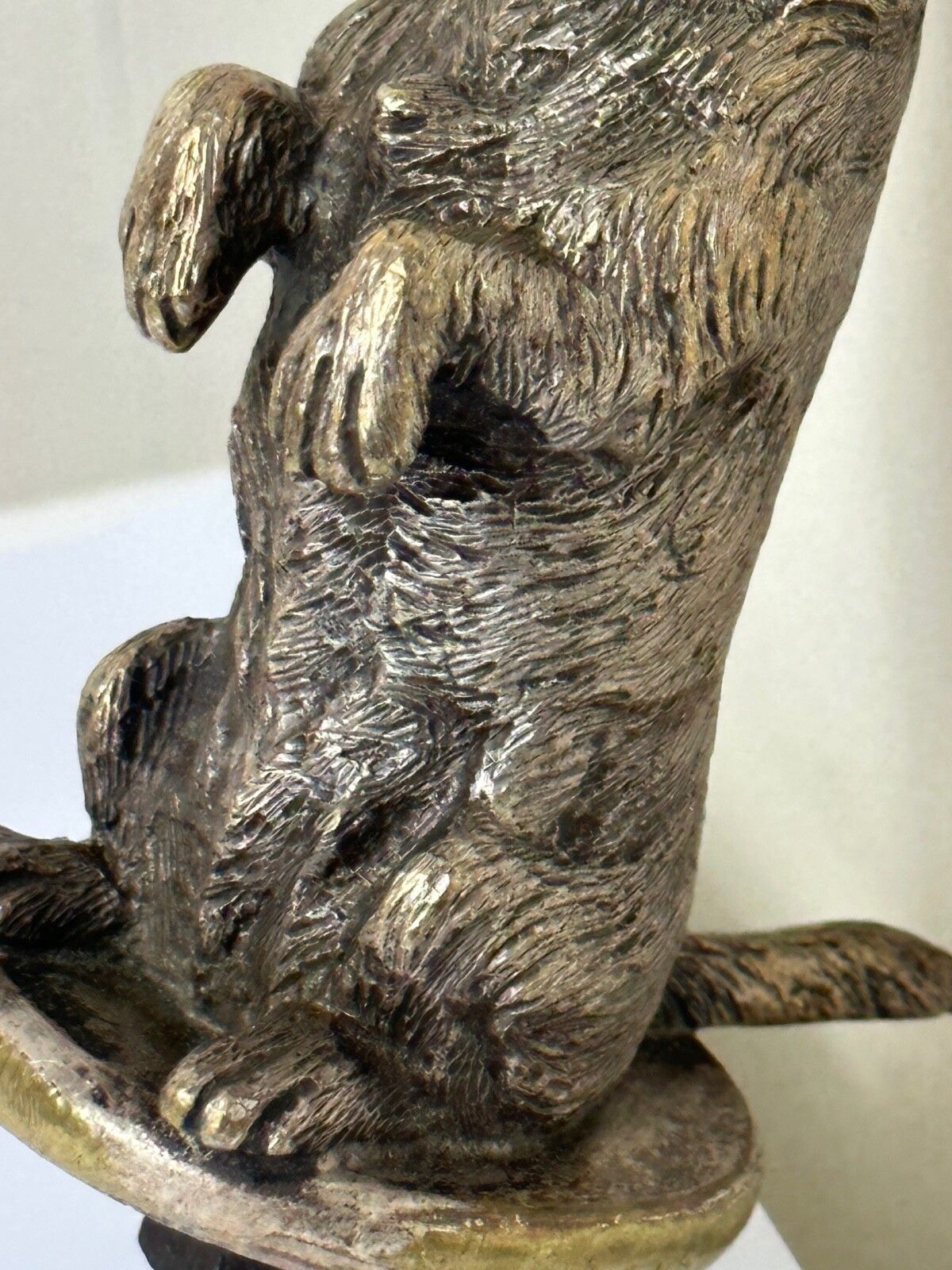 photo vinterior Small Antique Asprey Bronze Begging Scottie Dog Caesar Classic Car Mascot