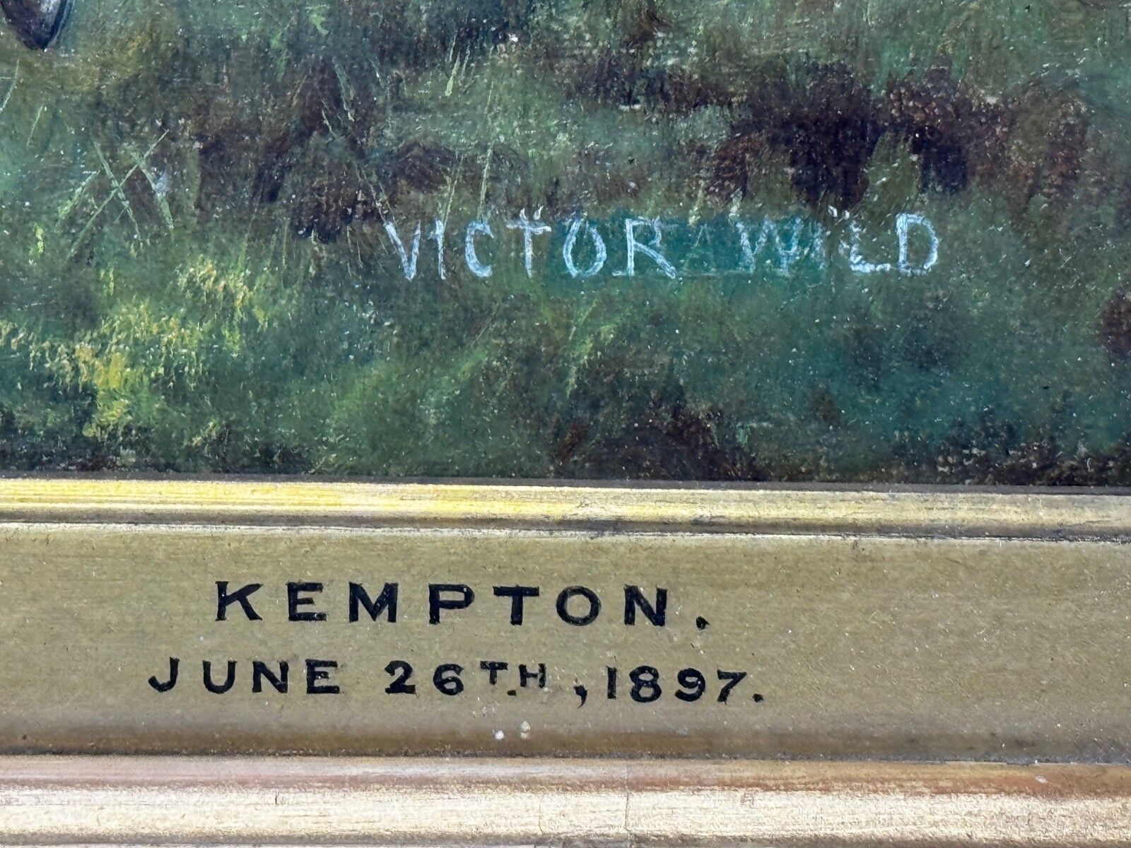 Oil Painting Victor Wild Winner At Kempton Park June 1897 Mornington Cannon Up photo Art