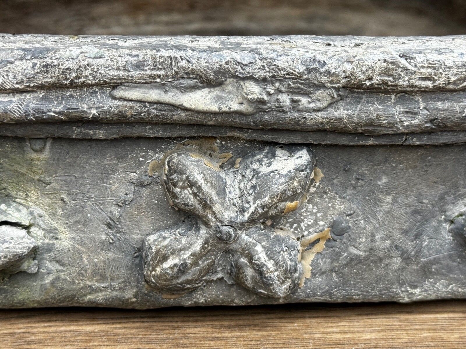 1500.0 Georgian British Small Architectural Poppy Window Sill Lead Garden Planter photo