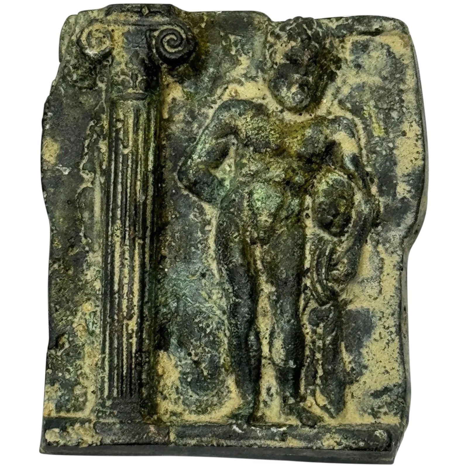 🏛️ Historic Classical Mythology Roman Bronze Plaque Mount Hercules (Heracles)