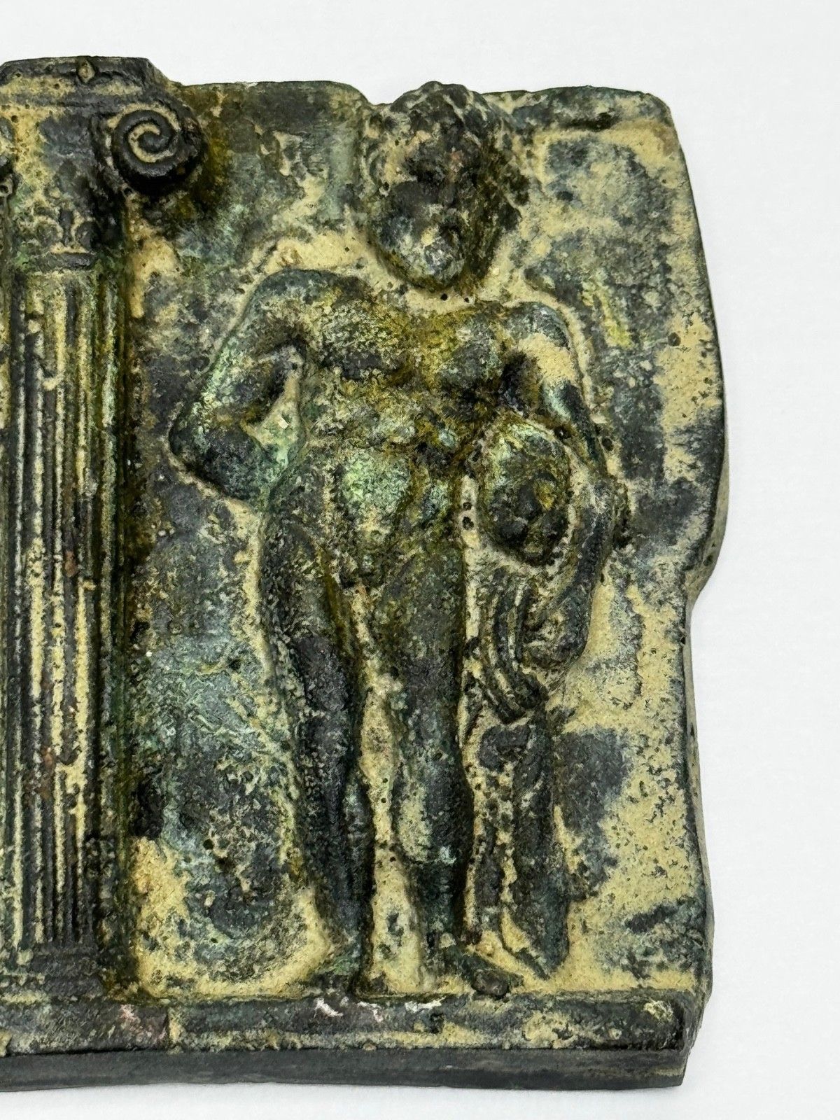 🏛️ Historic Classical Mythology Roman Bronze Plaque Mount Hercules (Heracles) photo furniture