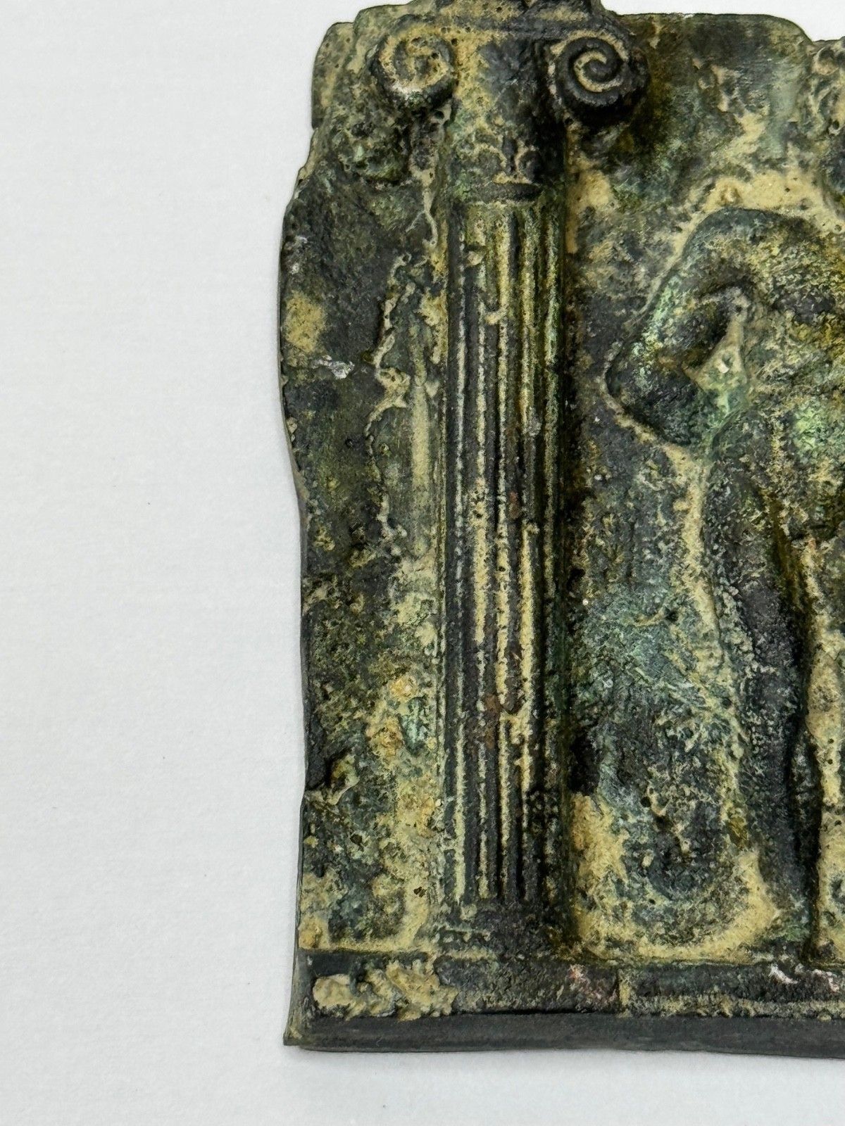 🏛️ Historic Classical Mythology Roman Bronze Plaque Mount Hercules (Heracles) photo vinterior