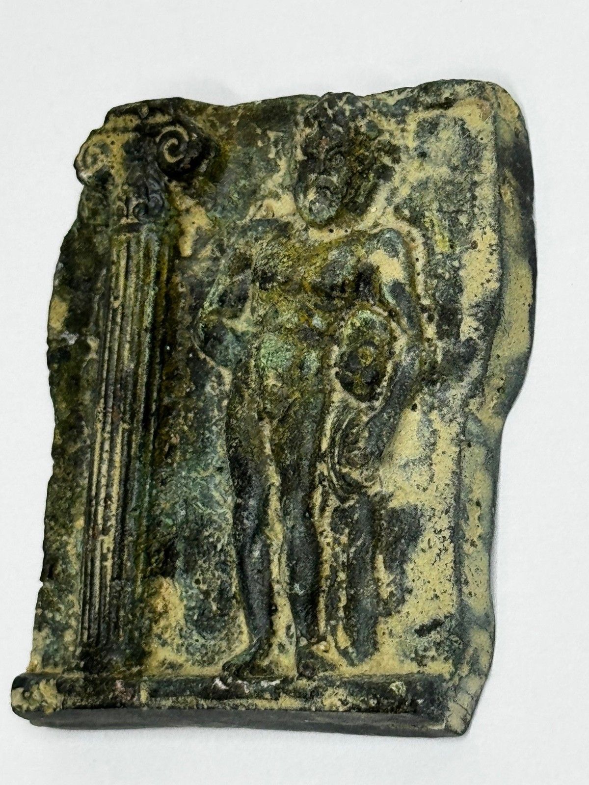 photo furniture 🏛️ Historic Classical Mythology Roman Bronze Plaque Mount Hercules (Heracles)