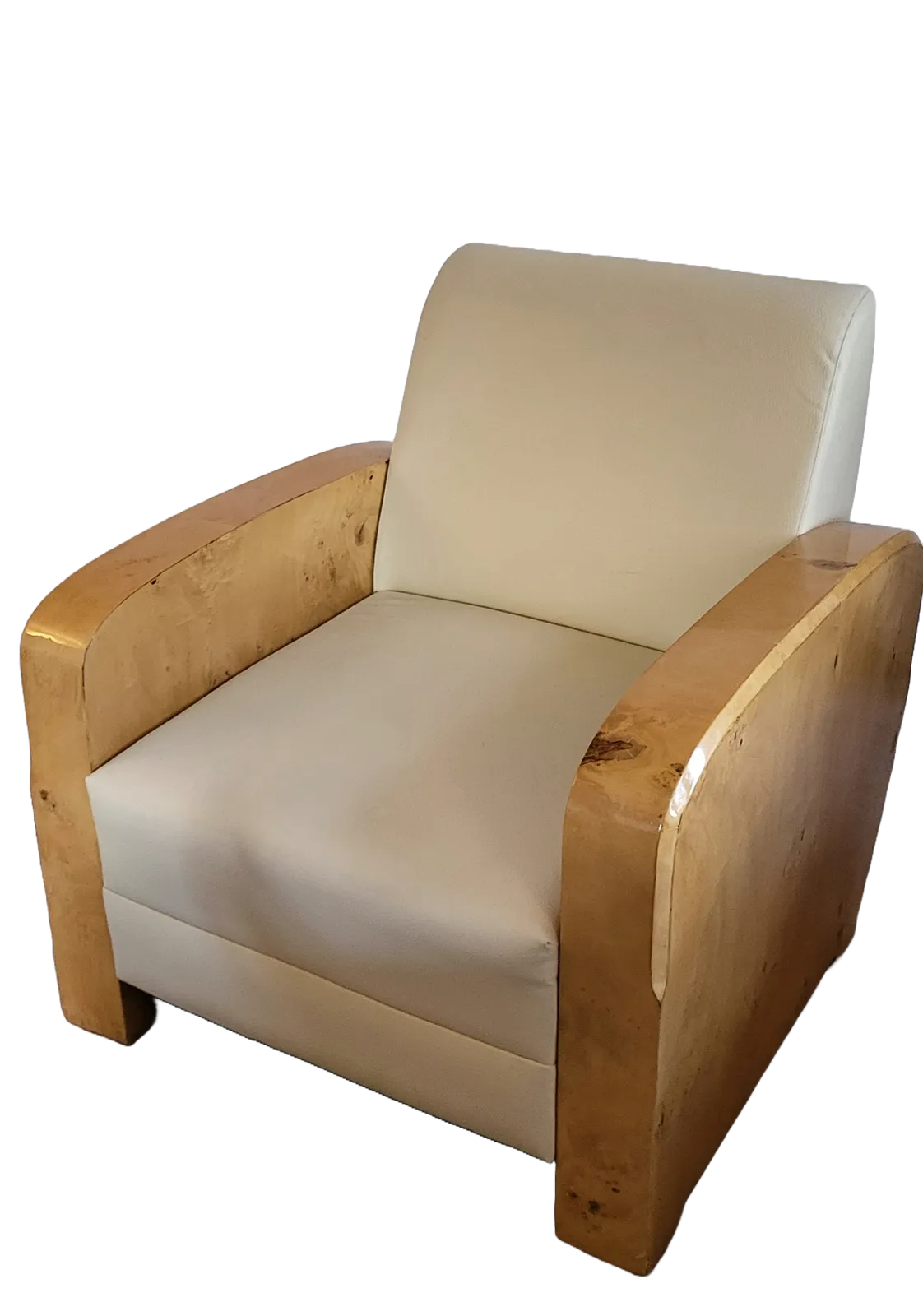 Pair Of Art Deco Style Club Chairs photo for sale