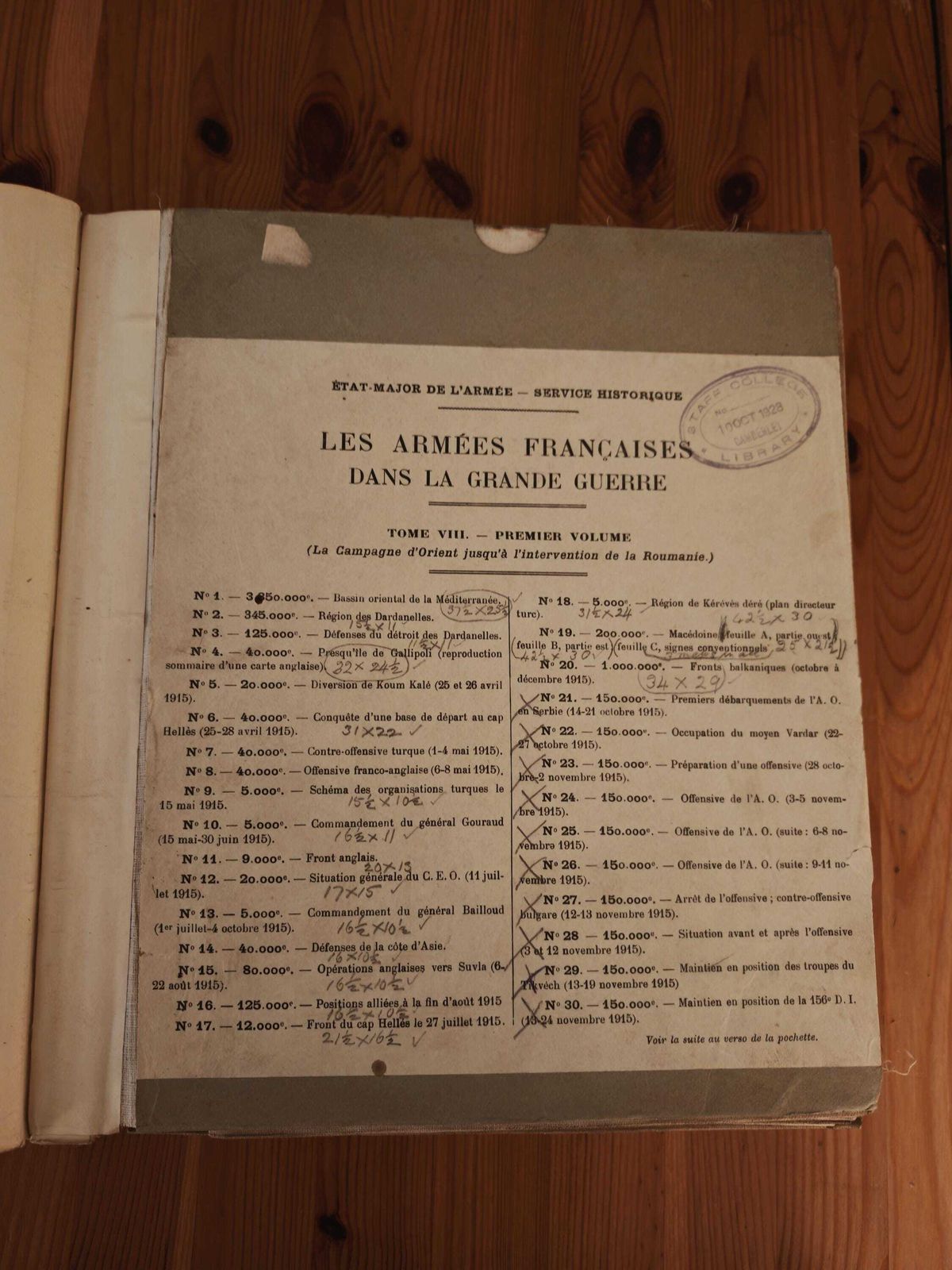 photo for sale Antique "Les Armees Francaises Dans La Grande Guerre"   Tome VIII, All Volumes, Entire Set   Gd Con   1920s 30s   "La Campagne D'orient"