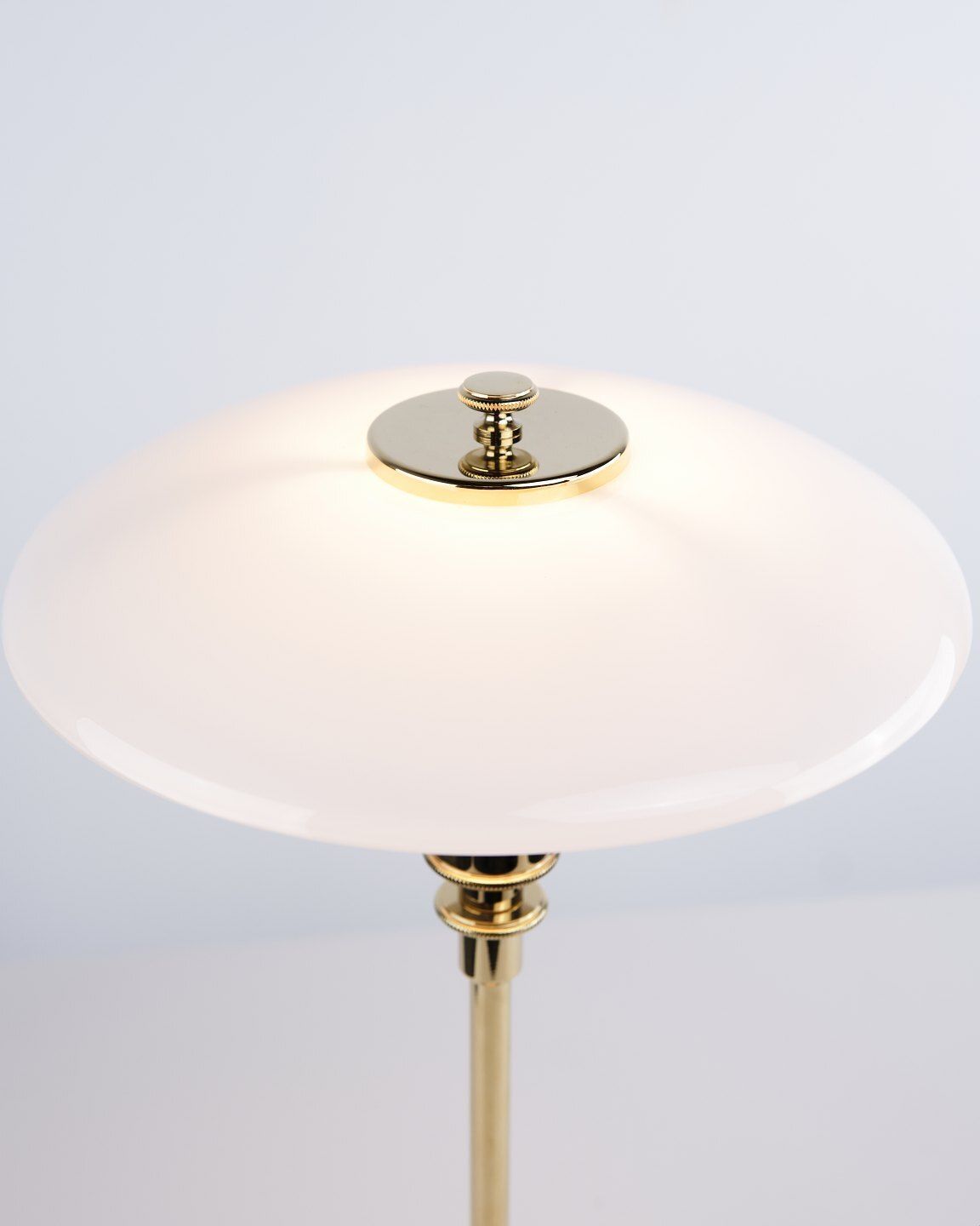 Poul Henningsen Table Lamp Model Ph 2/1 In Brass, Louis Poulsen photo buy