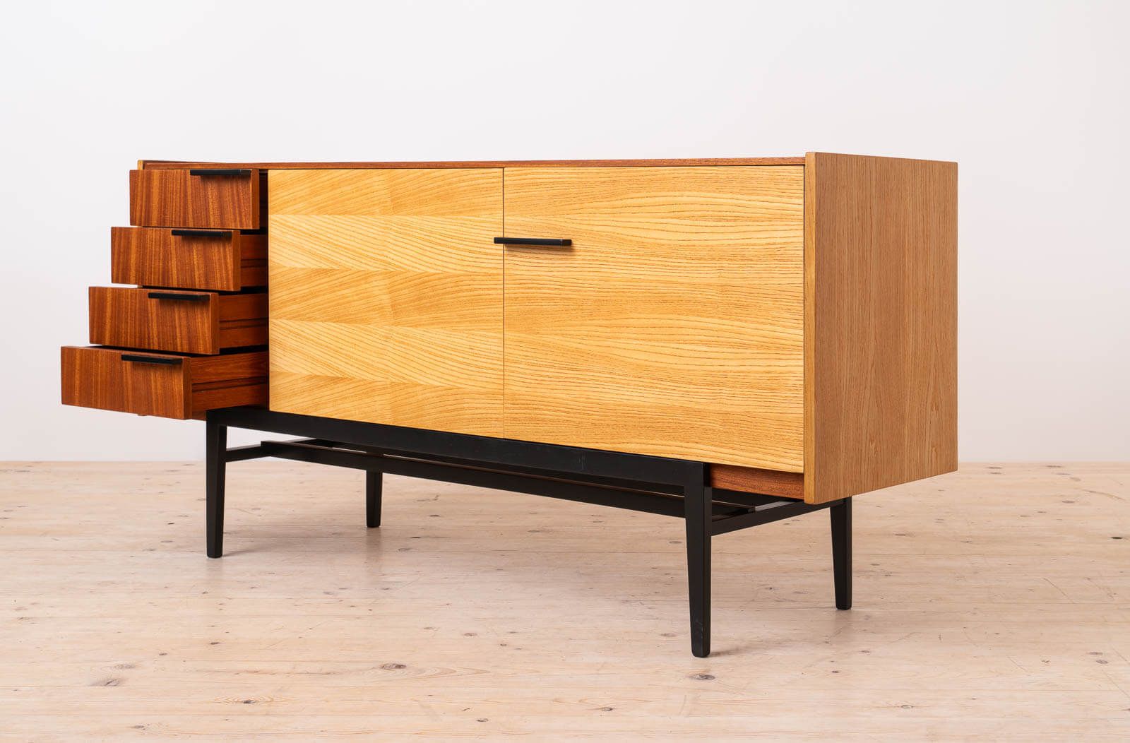 Vintage Mid Century Modern Sideboard By Frantisek Mezulanik, Up Zavody, 1960s photo for sale