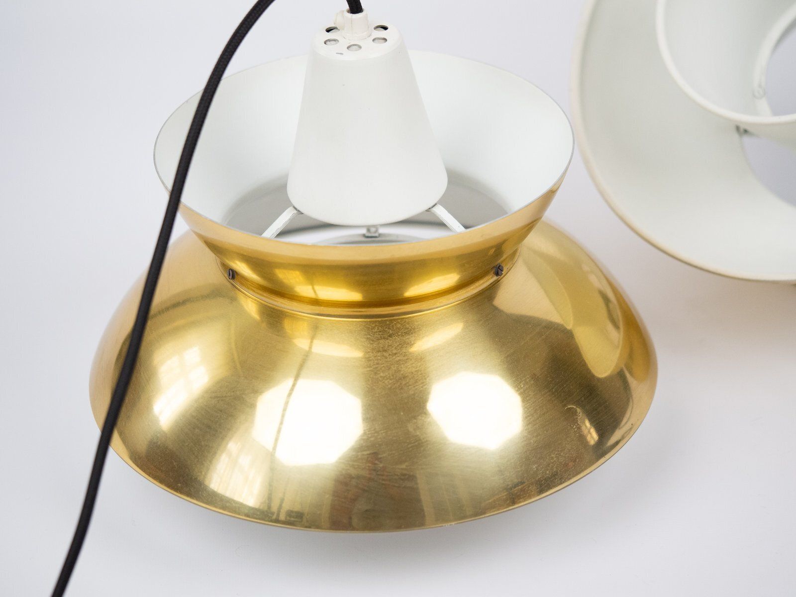 Vintage Danish Pendant Lamps By Henning Klok For Louis Poulsen, 1950s, Set Of 2 photo buy