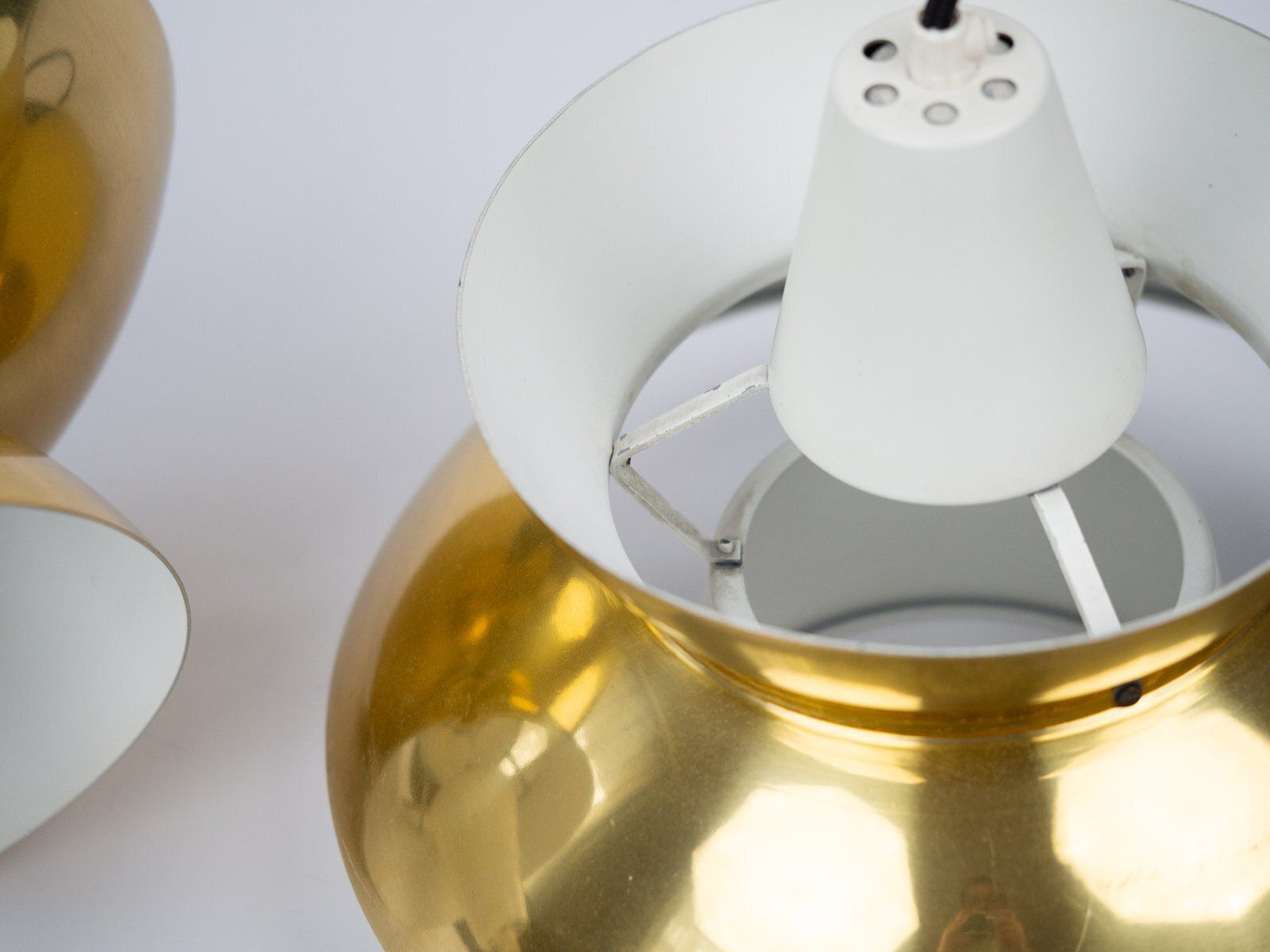 850.0 Vintage Danish Pendant Lamps By Henning Klok For Louis Poulsen, 1950s, Set Of 2 photo