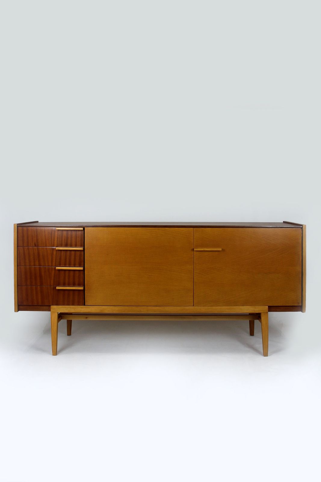 Restored Mid Century Sideboard, Mahogany & Ash, Up Zavody, 1960s photo furniture