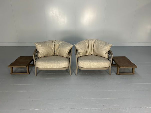 B&B Italia "Erica" Outdoor Armchairs & "Gio" Tables photo furniture