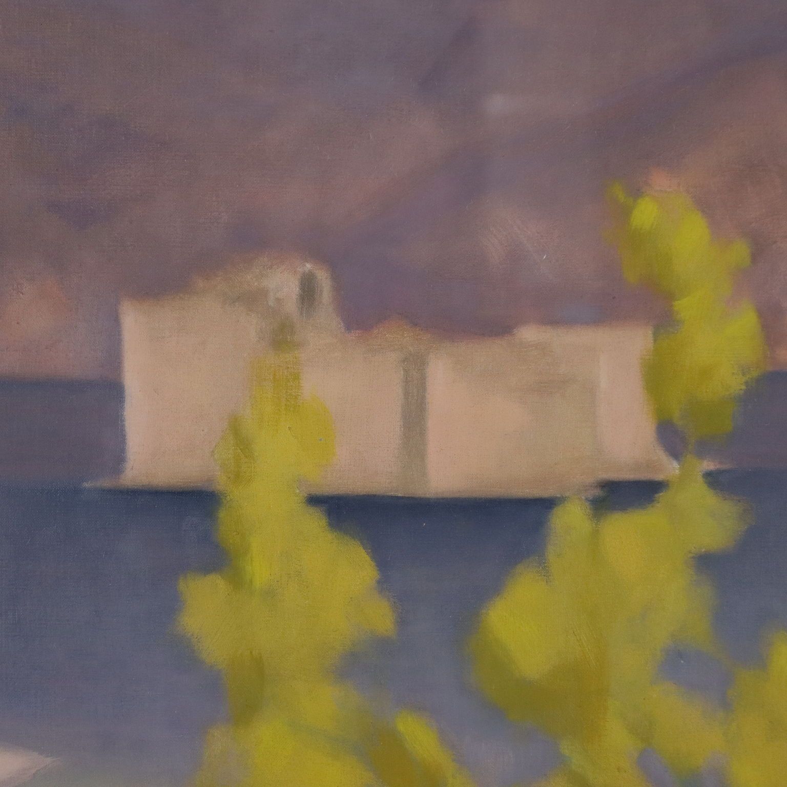 Modern Painting By P. Carena Oil On Canvas Italy 1960 photo for sale