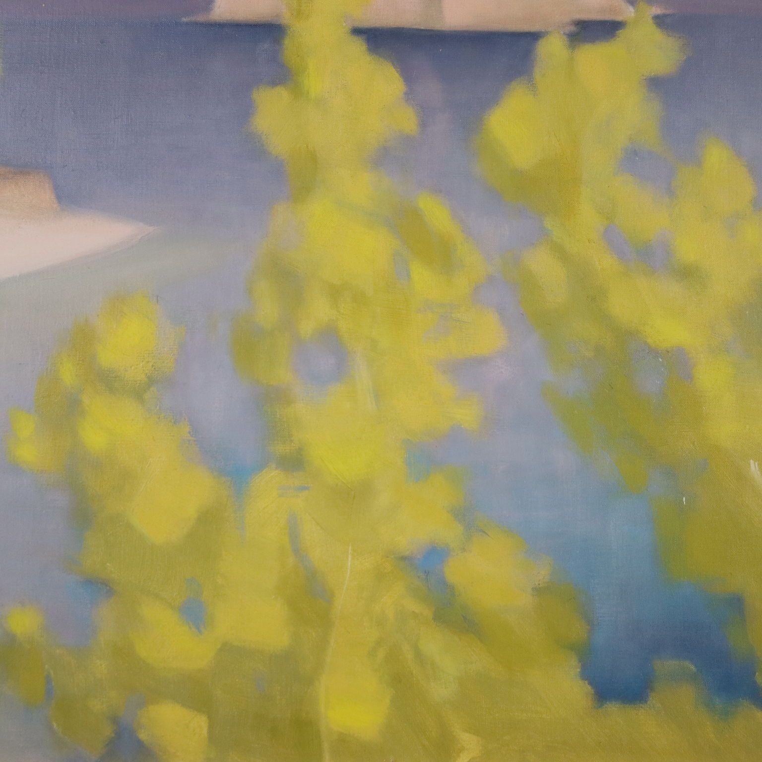 Modern Painting By P. Carena Oil On Canvas Italy 1960 photo vinterior
