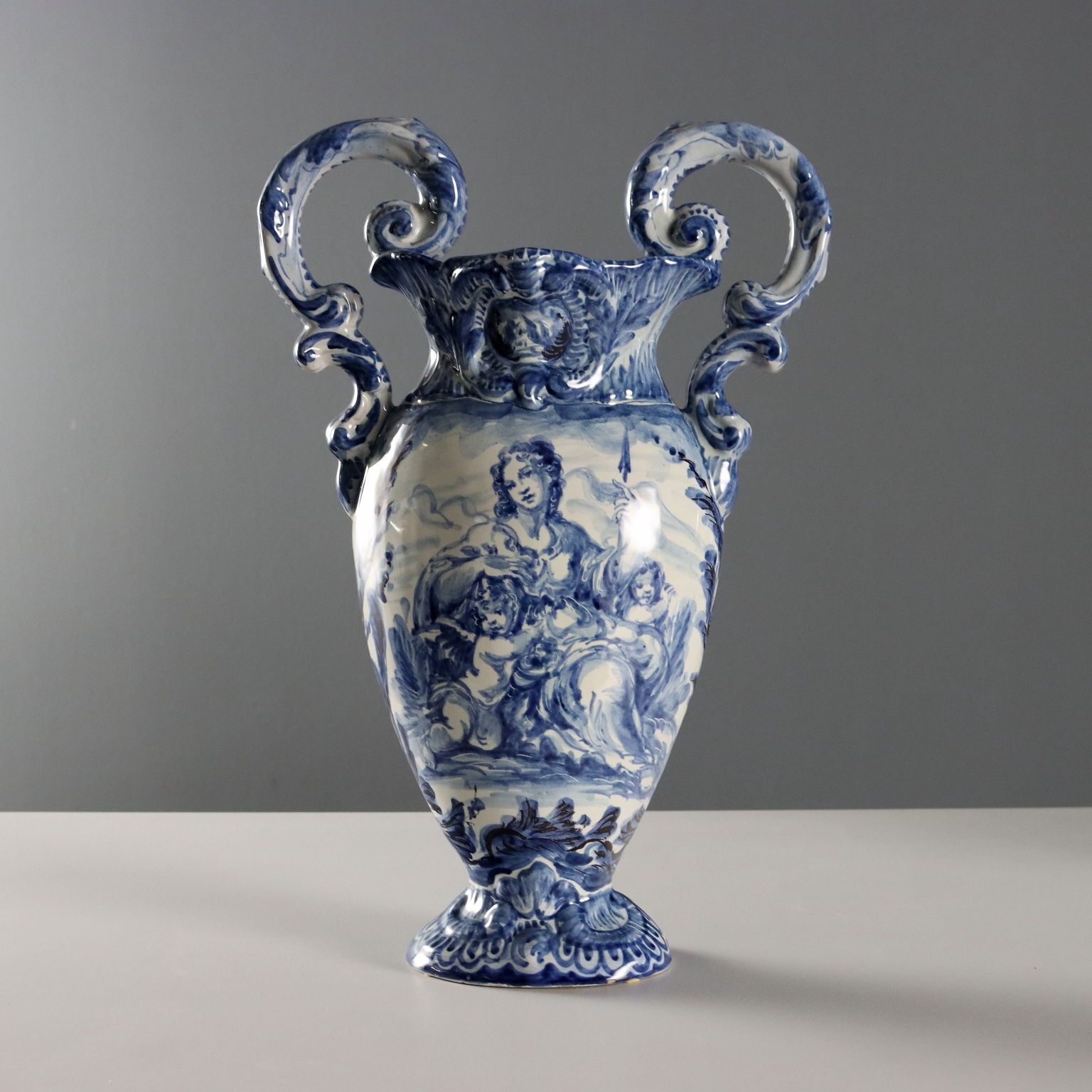 Antique Triptych Of Vases Giuseppe Mazzotti Albissola XX Century photo for sale
