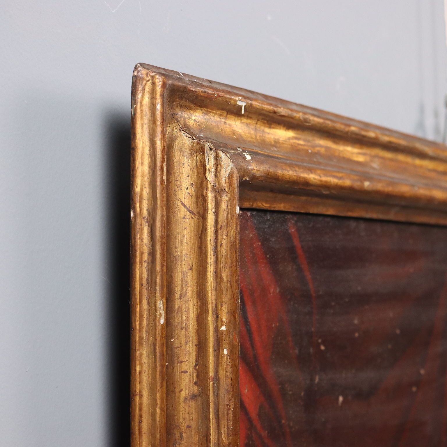 photo furniture Antique Painting Biblical Scene Tamar And Judah Oil On Canvas '600