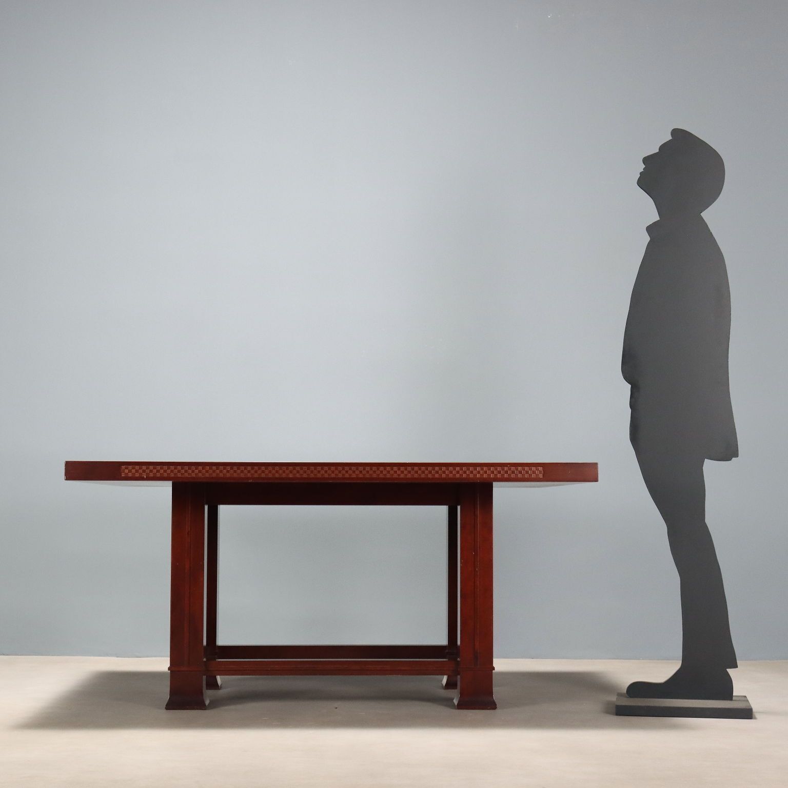 Cassina Husser Table Design Frank Lloyd Wright Italy 1980s photo for sale