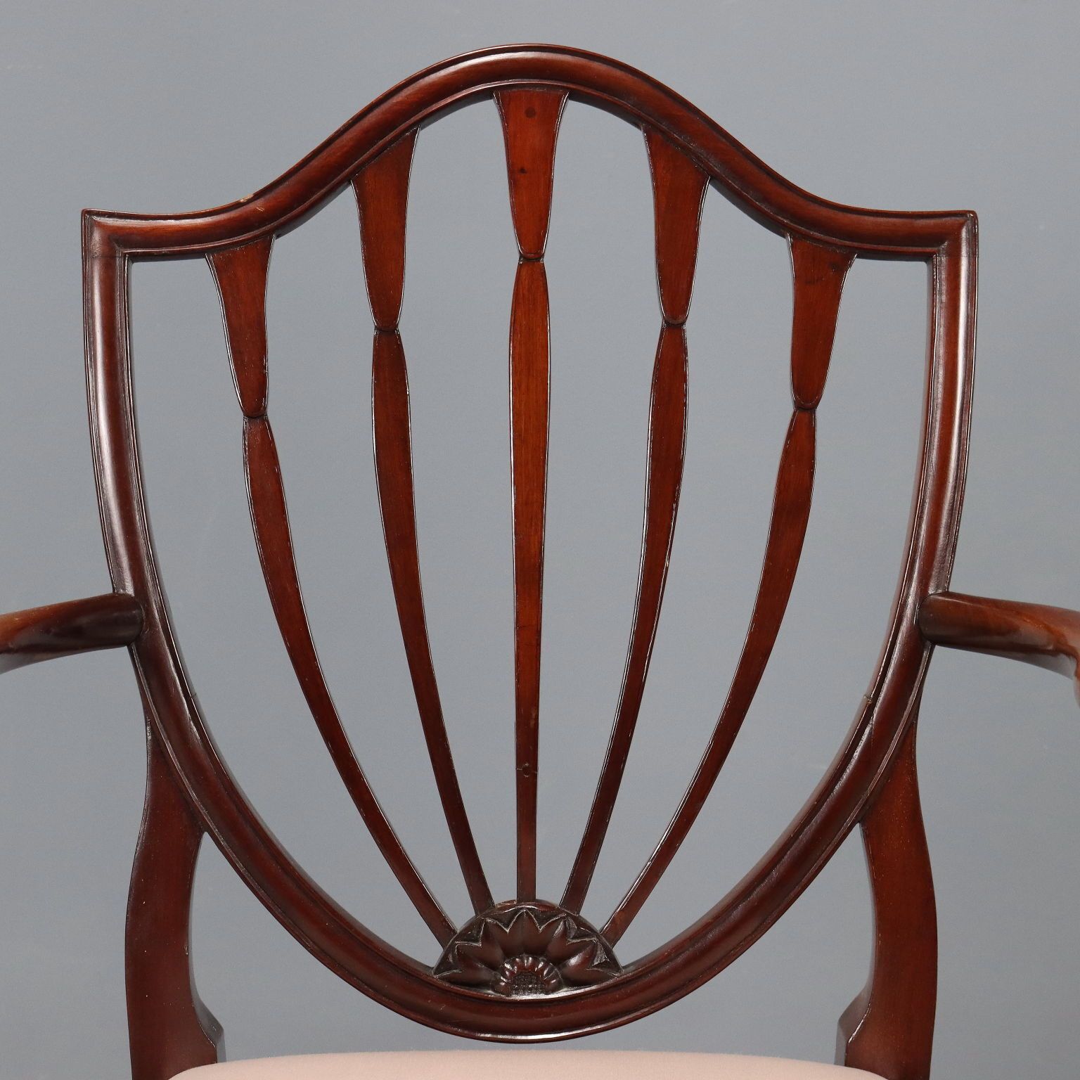 Armchair Regency Style Mahogany Fabric England XIX Century photo Furniture