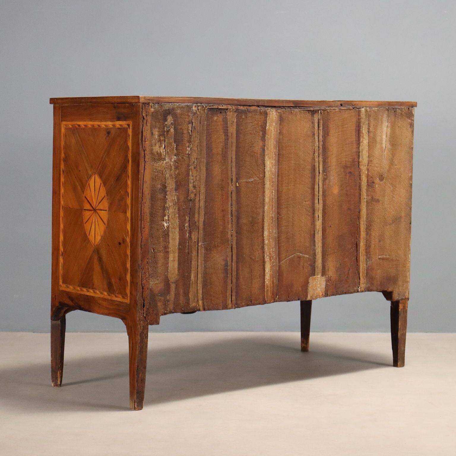 Furniture Chest Of Drawers Neoclassical Maple 3 Drawers XIX Century photo