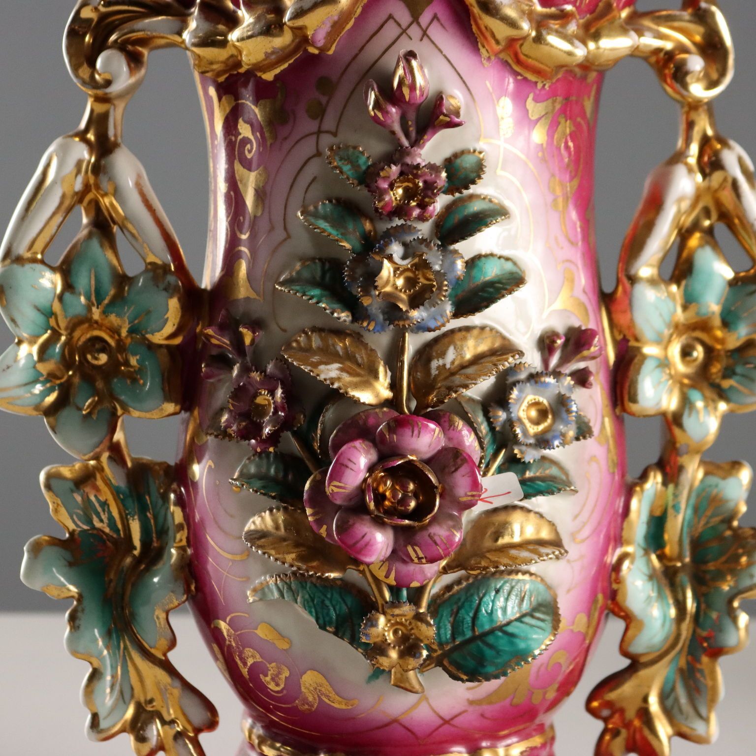 Antique Vases For Bouquets White Porcelain Europe XIX Century photo for sale