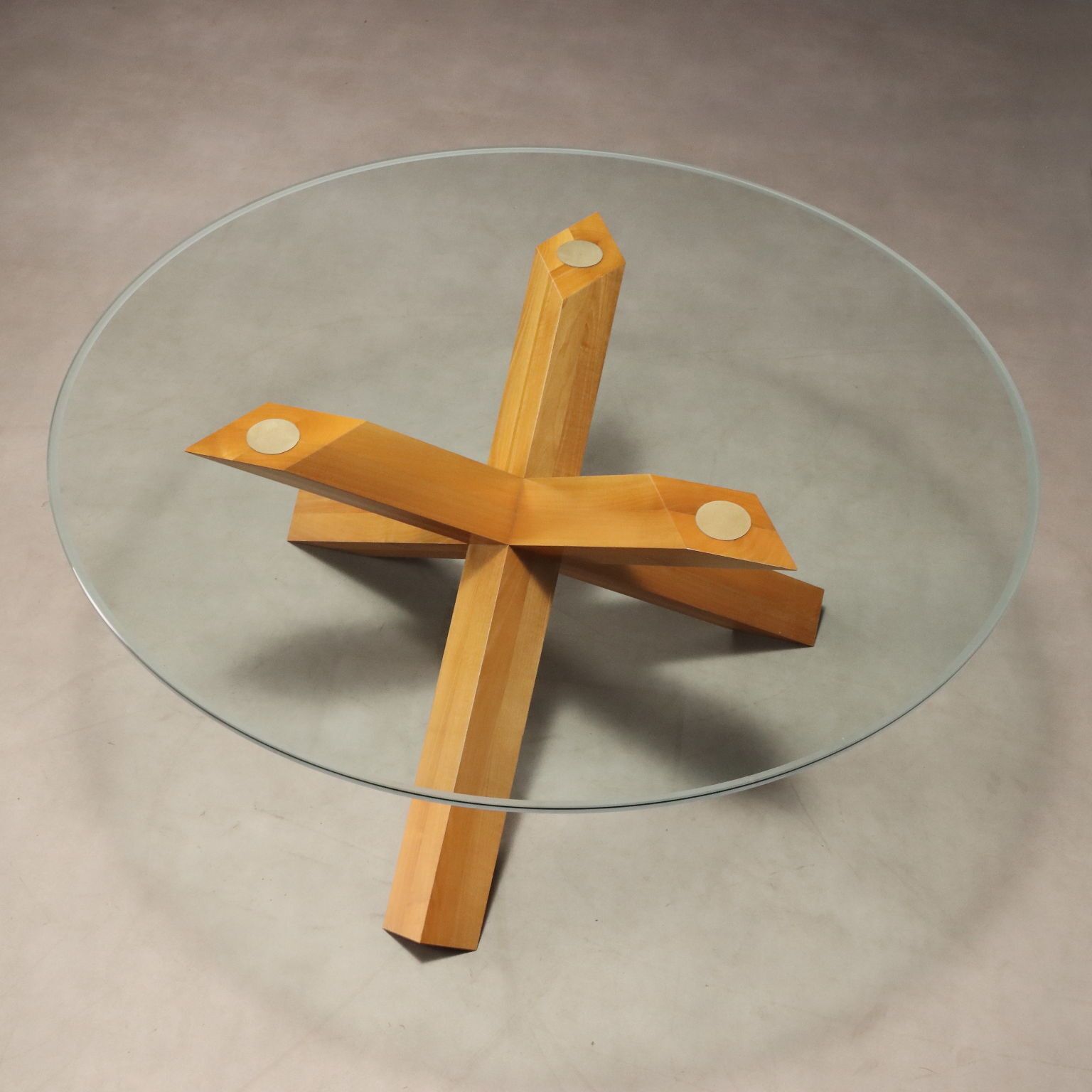 Furniture Cassina La Rotonda Table Vintage Design Mario Bellini 1980s photo