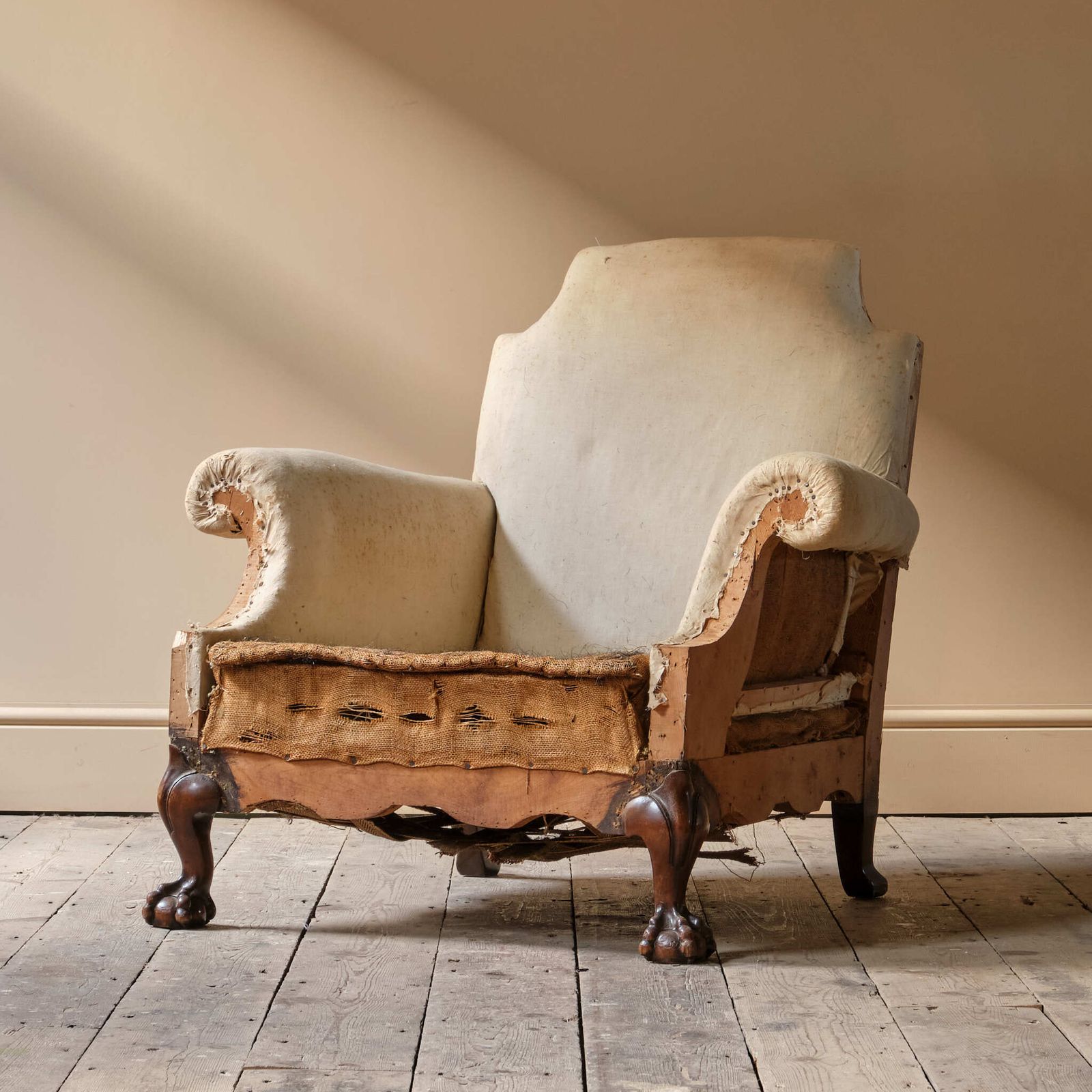 Antique Deep Seated Country House Armchair C1900 photo furniture