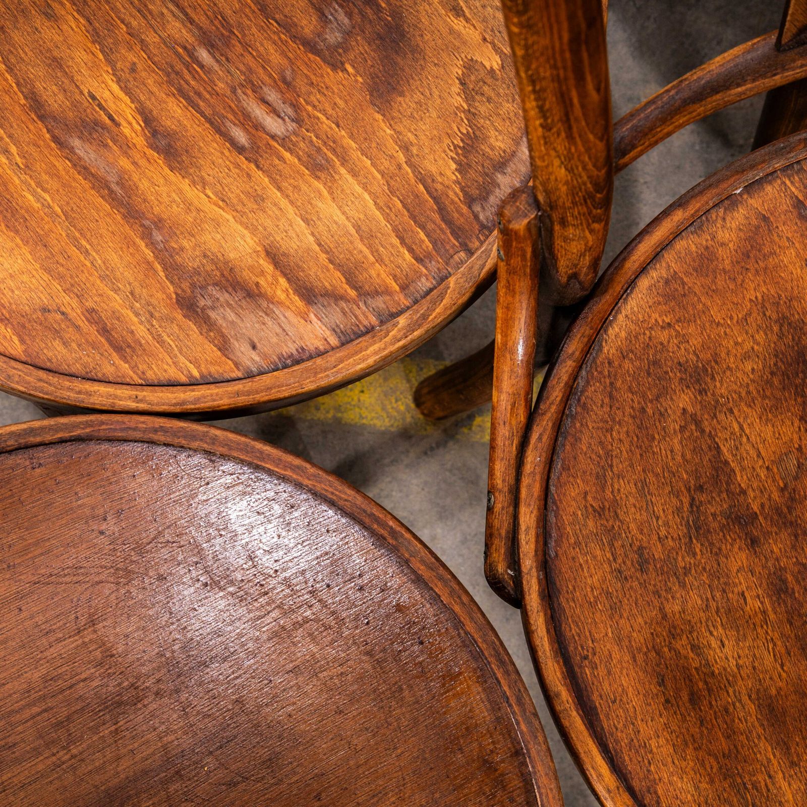 1990’s Fan Back Mid Oak Bentwood Dining Chairs – Set Of Eleven photo Furniture