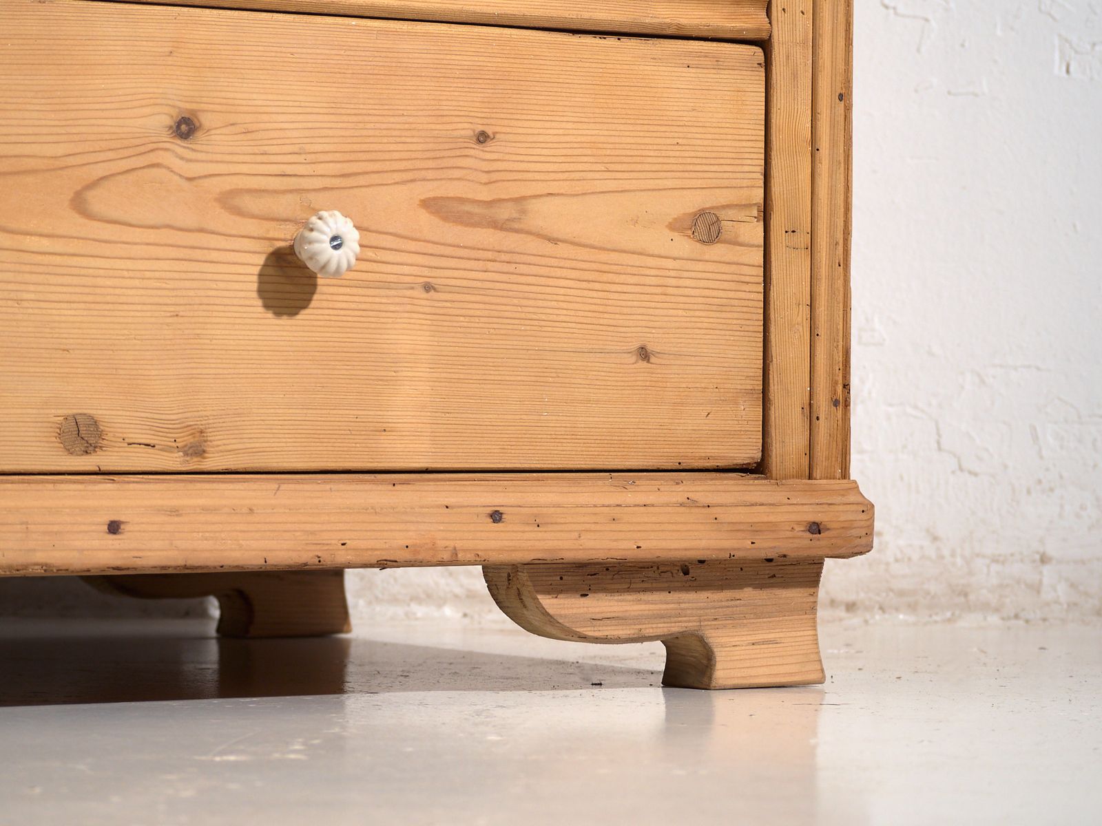 Antique Solid Pine Chest Of Drawers – Rustic European Dresser – Circa 1900 photo furniture