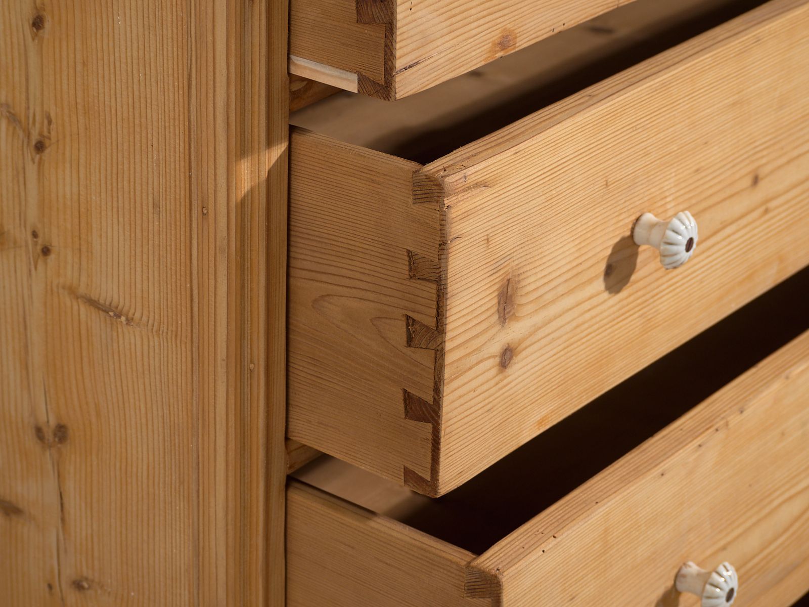 Antique Solid Pine Chest Of Drawers – Carved Rustic European Dresser – Circa 1900 photo Furniture