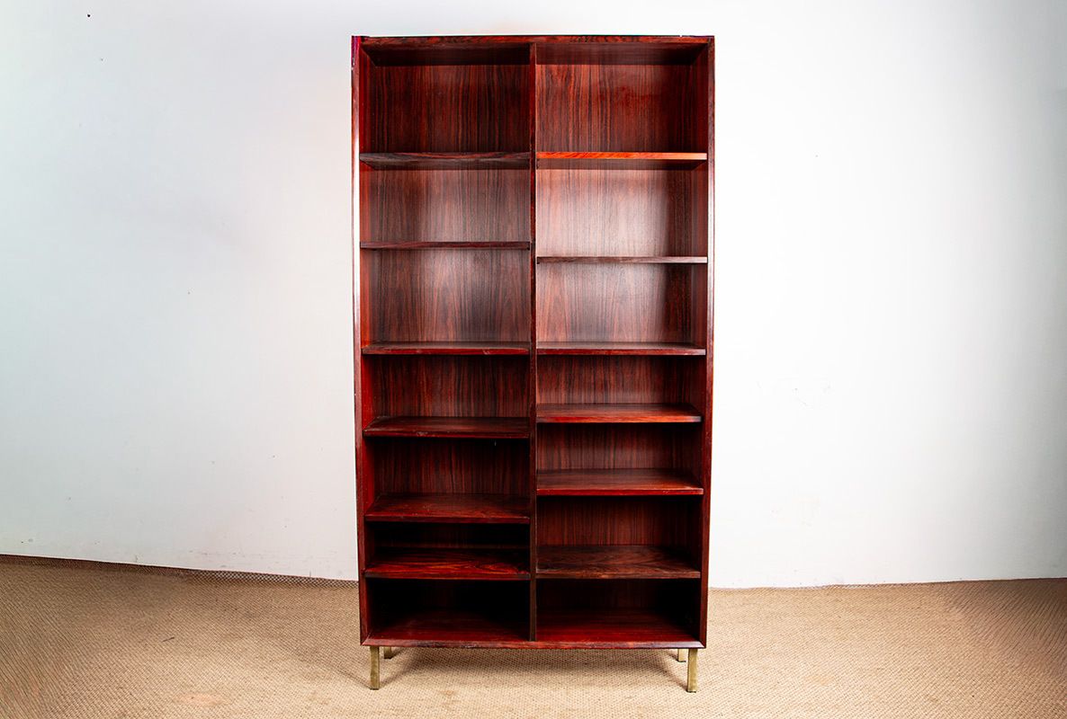 Grande bibliothèque danoise en palissandre par Erik Brouer pour Brouer's Mobelfabrik photo furniture