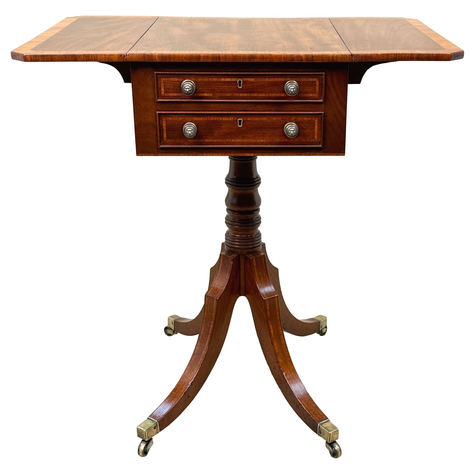photo vinterior Georgian Mahogany Baby Pembroke Table (England, Circa 1800)