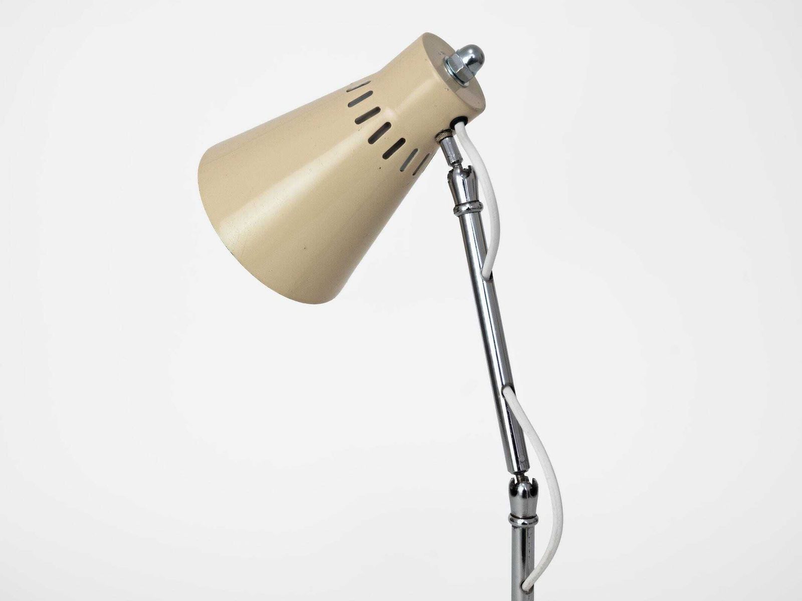 1960s Pifco Desk Lamp – Adjustable Chrome Neck, Mid Century Modern Lighting photo vinterior