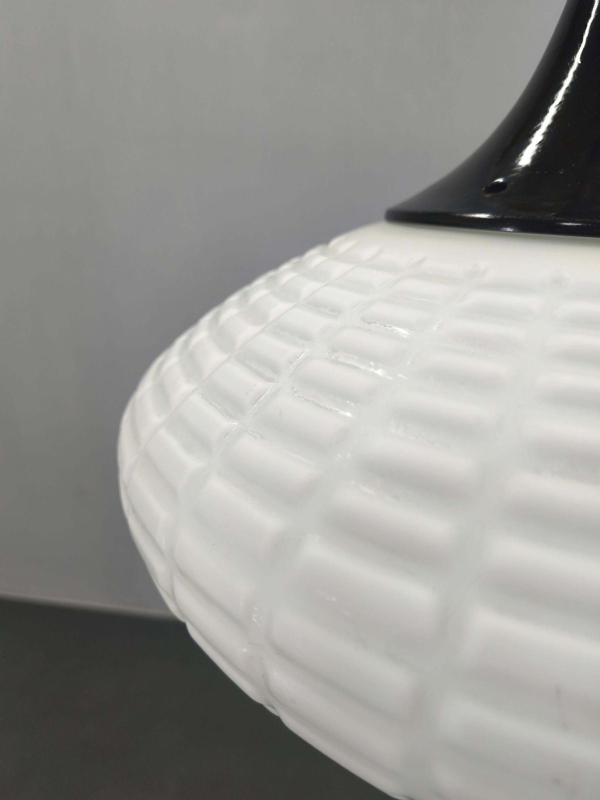 Adjustable Czech Pendant Light, Opaline Glass, 1970s photo buy