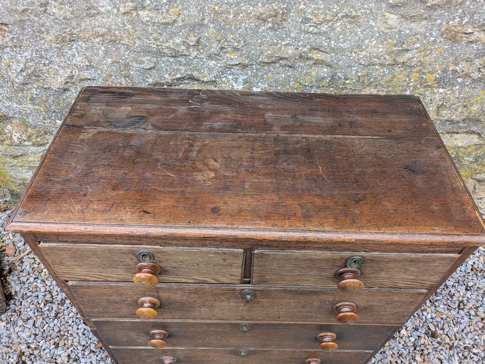 Antique Oak Chest Of Drawers photo 369.0
