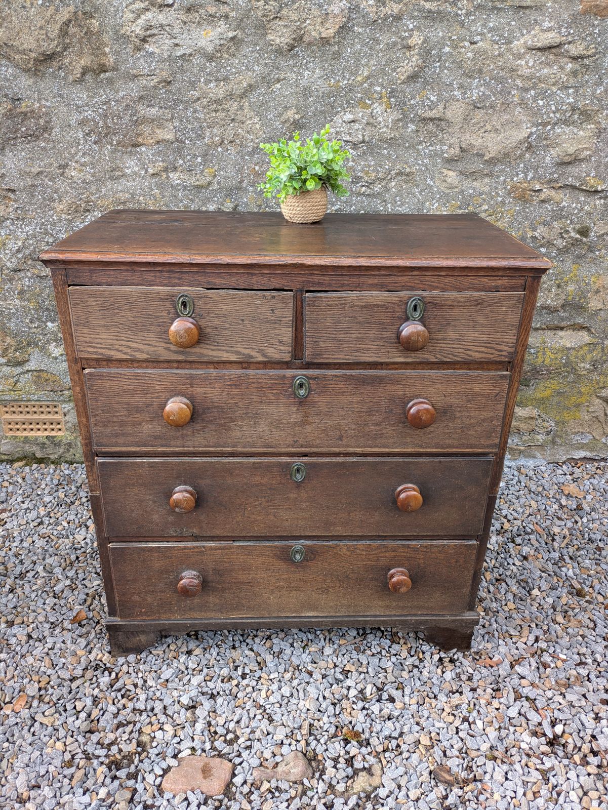 Antique Oak Chest Of Drawers