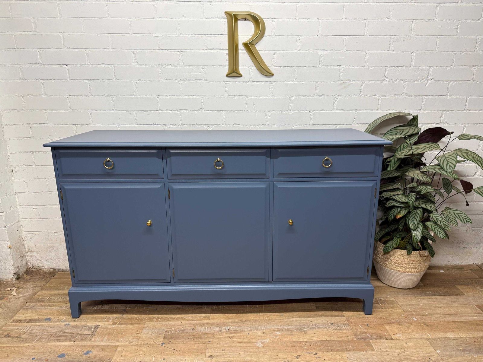 Furniture Stag Minstrel Sideboard / Painted To Order In Benjamin Moore “Evening Dove” photo