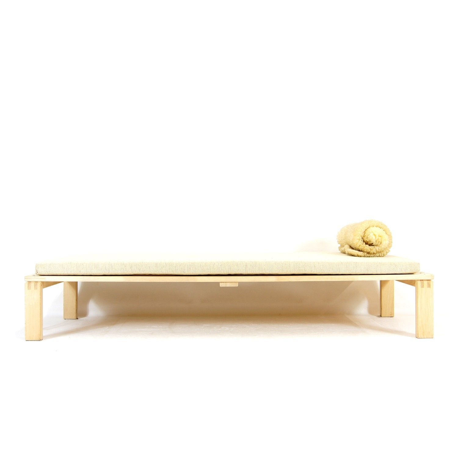Custom Retro Vintage Danish Single Day Bed Sofa Futon Mid Century Teak Oak 70s