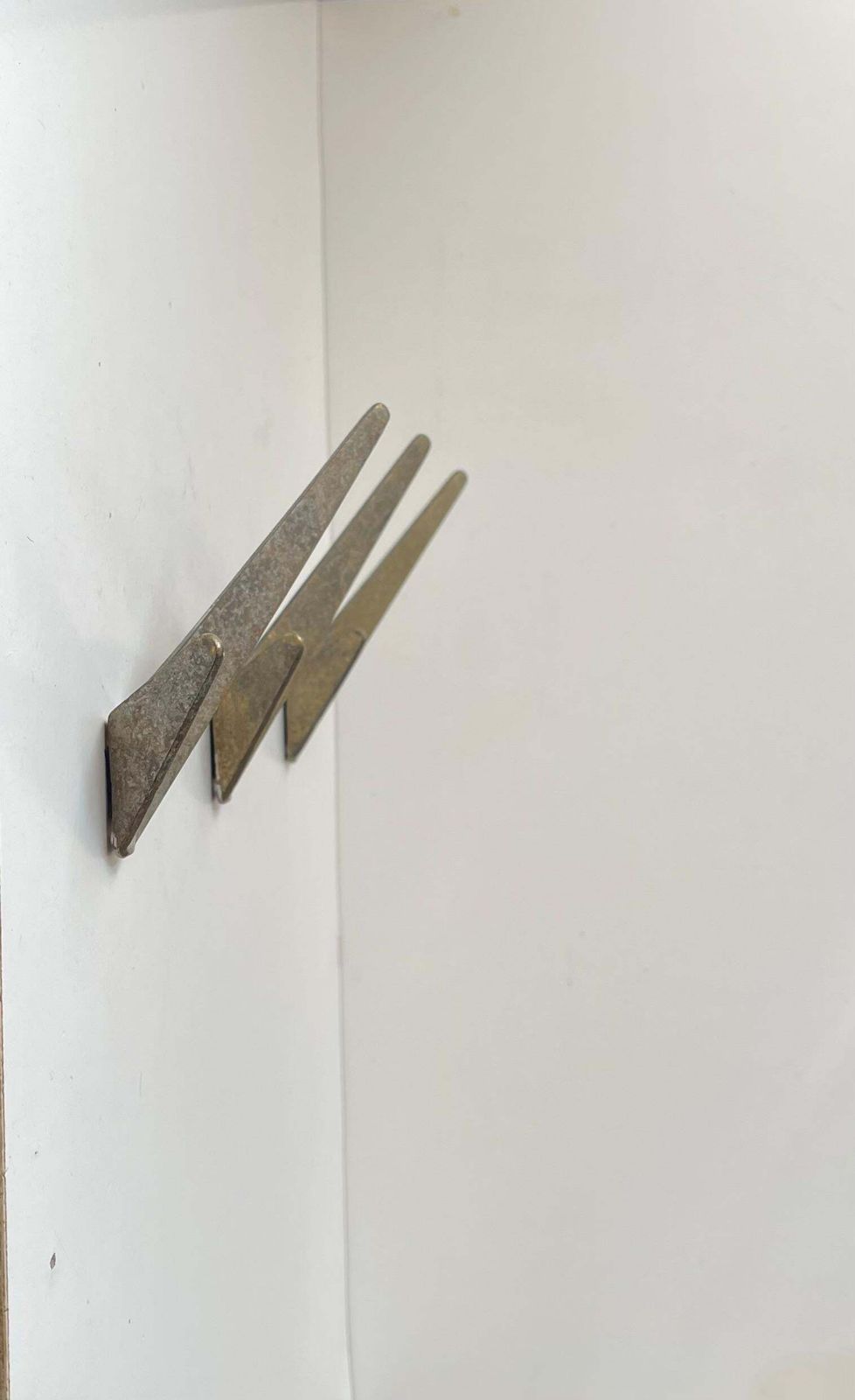 Mid Century Asymmetrical Coat Wall Hooks In Brass By Hertha Baller, 1950s photo for sale